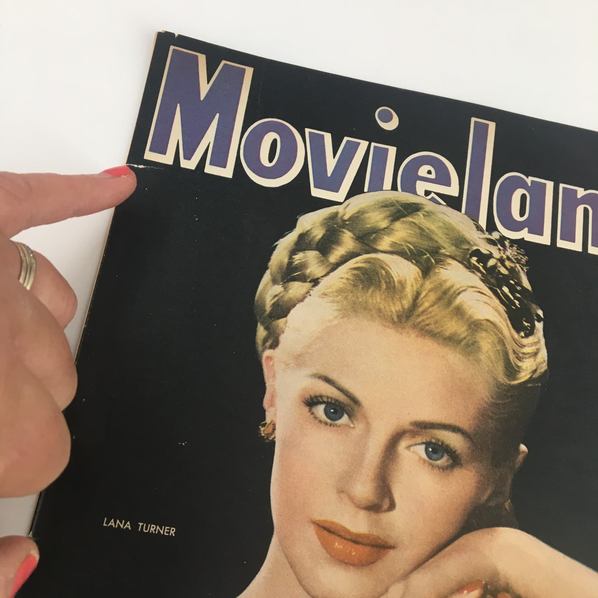 COVER ONLY Movieland Magazine May 1944 Lana Turner No Label