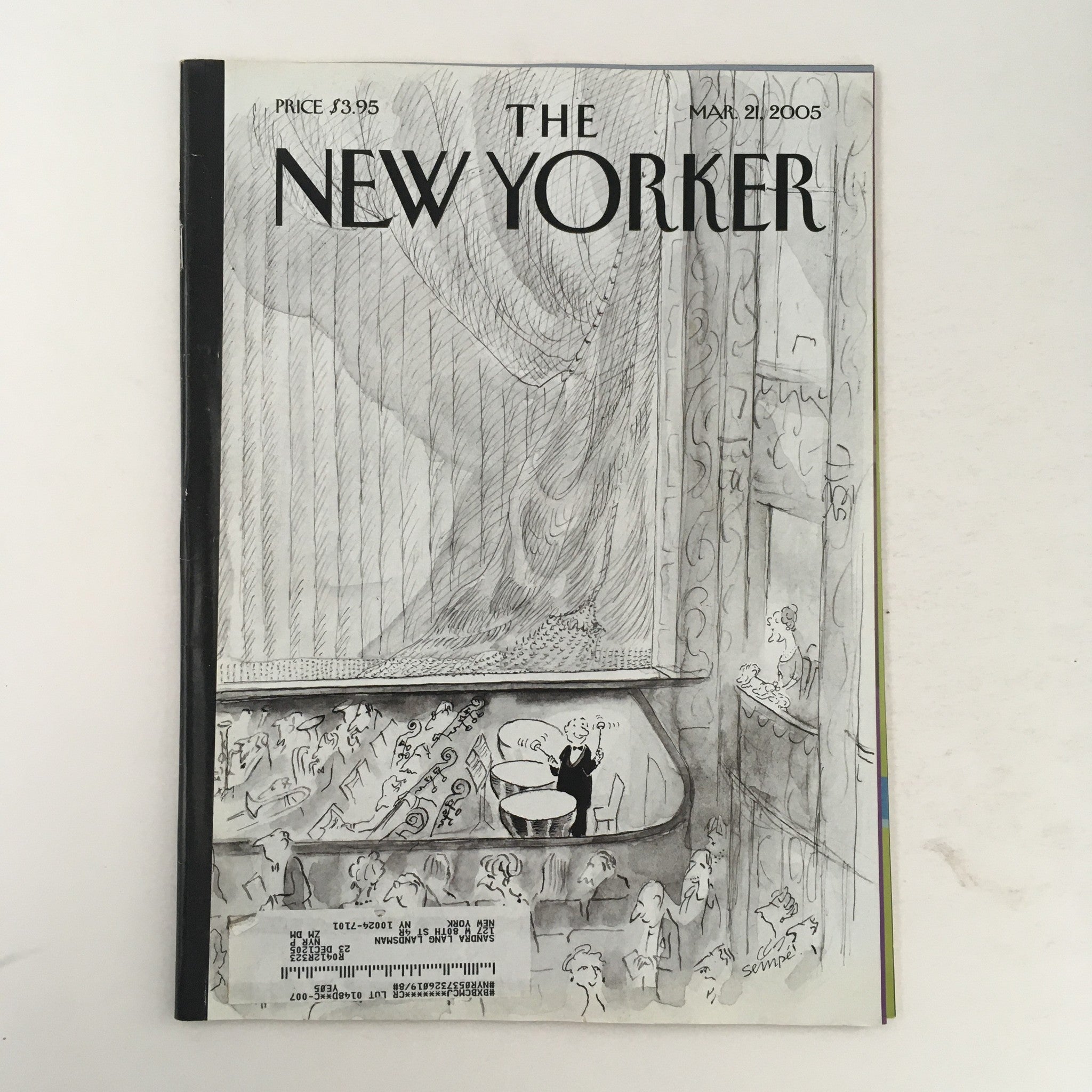 The New Yorker Magazine March 21 2005 Bursting with Pride Jean-Jacques Sempé