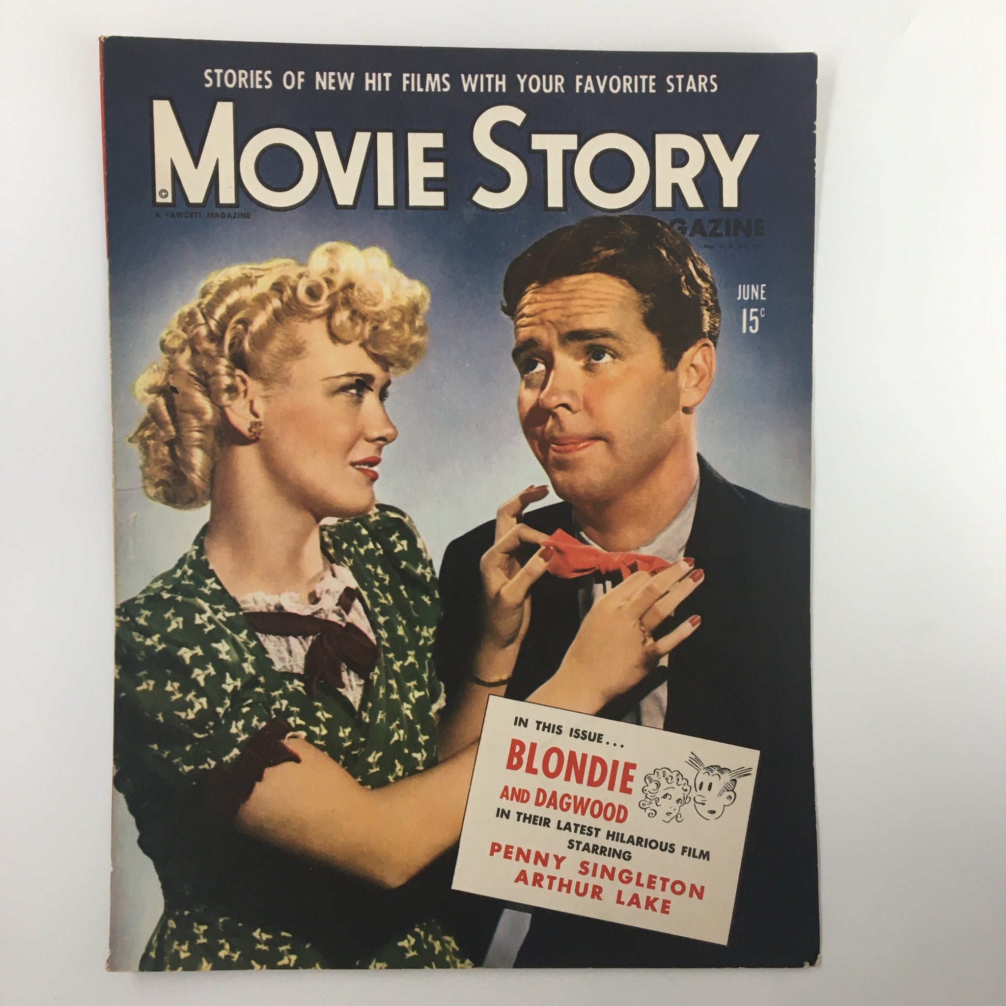 COVER ONLY Movie Story Magazine June 1943 Penny Singleton, Arthur Lake No Label