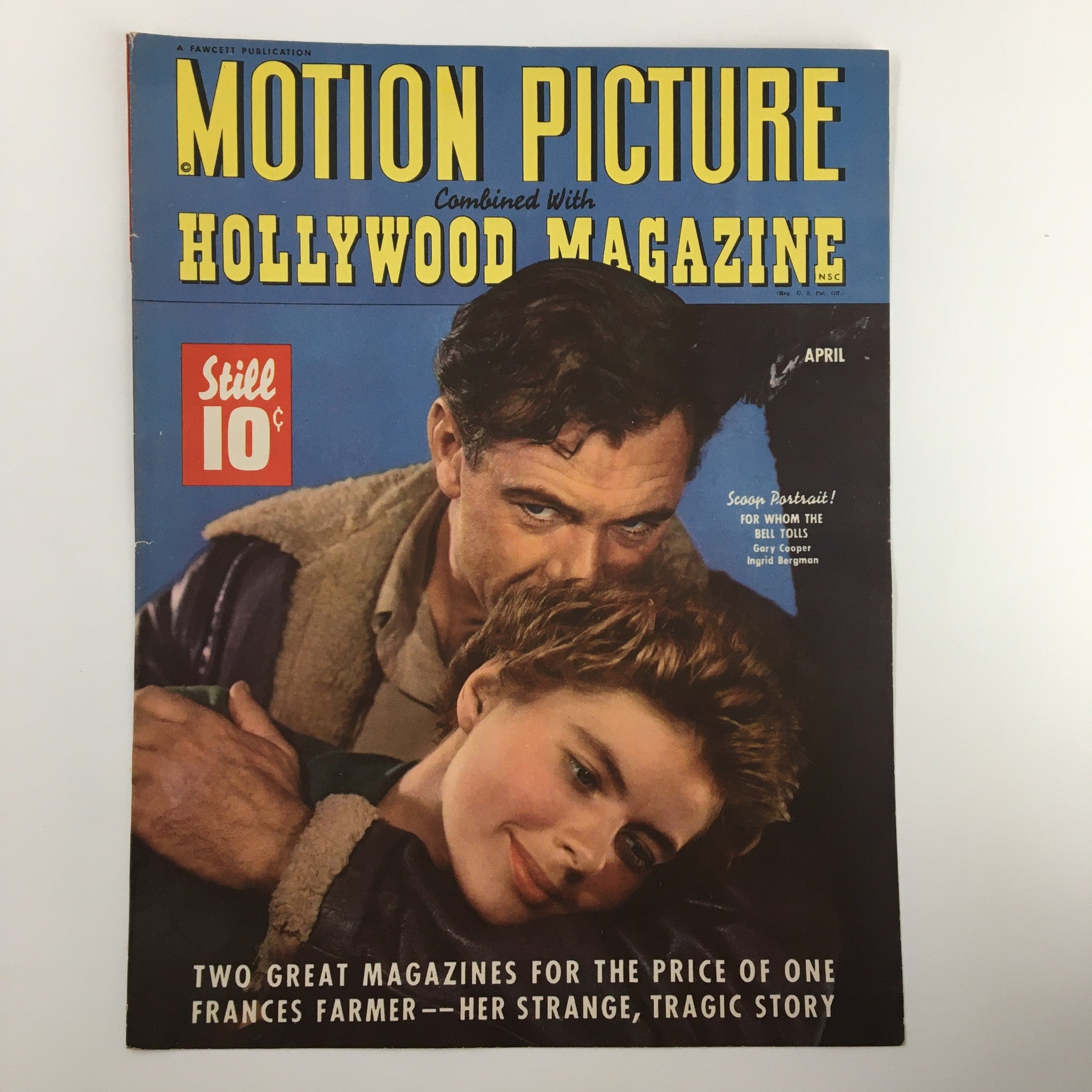 COVER ONLY Motion Picture Hollywood Magazine April 1943 Gary Cooper No Label