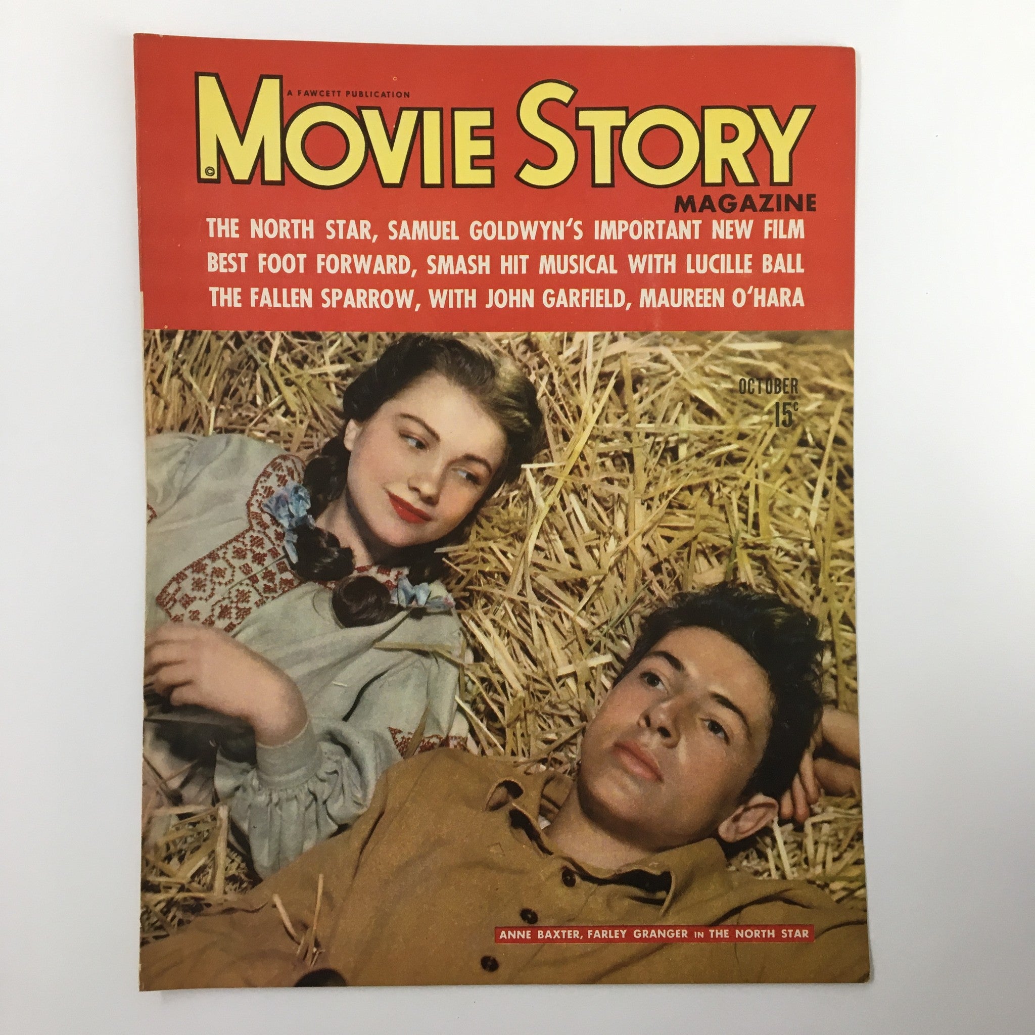 COVER ONLY Movie Story Magazine October 1943 Annie Baxter, Farley G. No Label