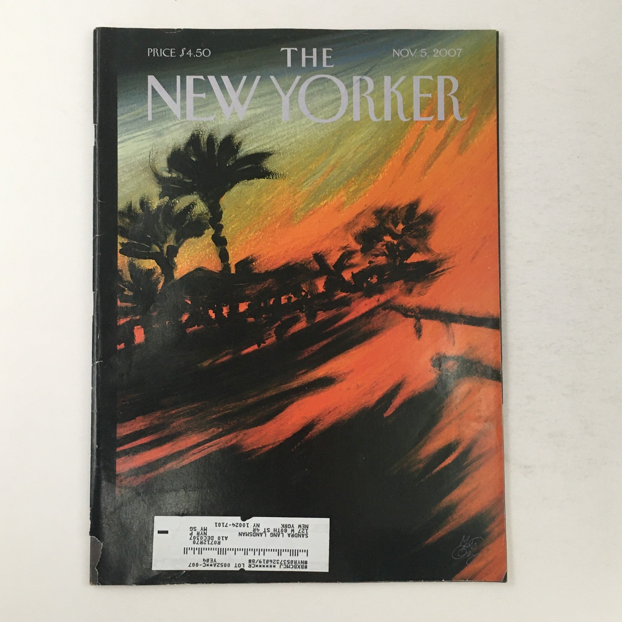 The New Yorker Full Magazine November 5 2007 Sumptious Heavens Lorenzo Mattotti