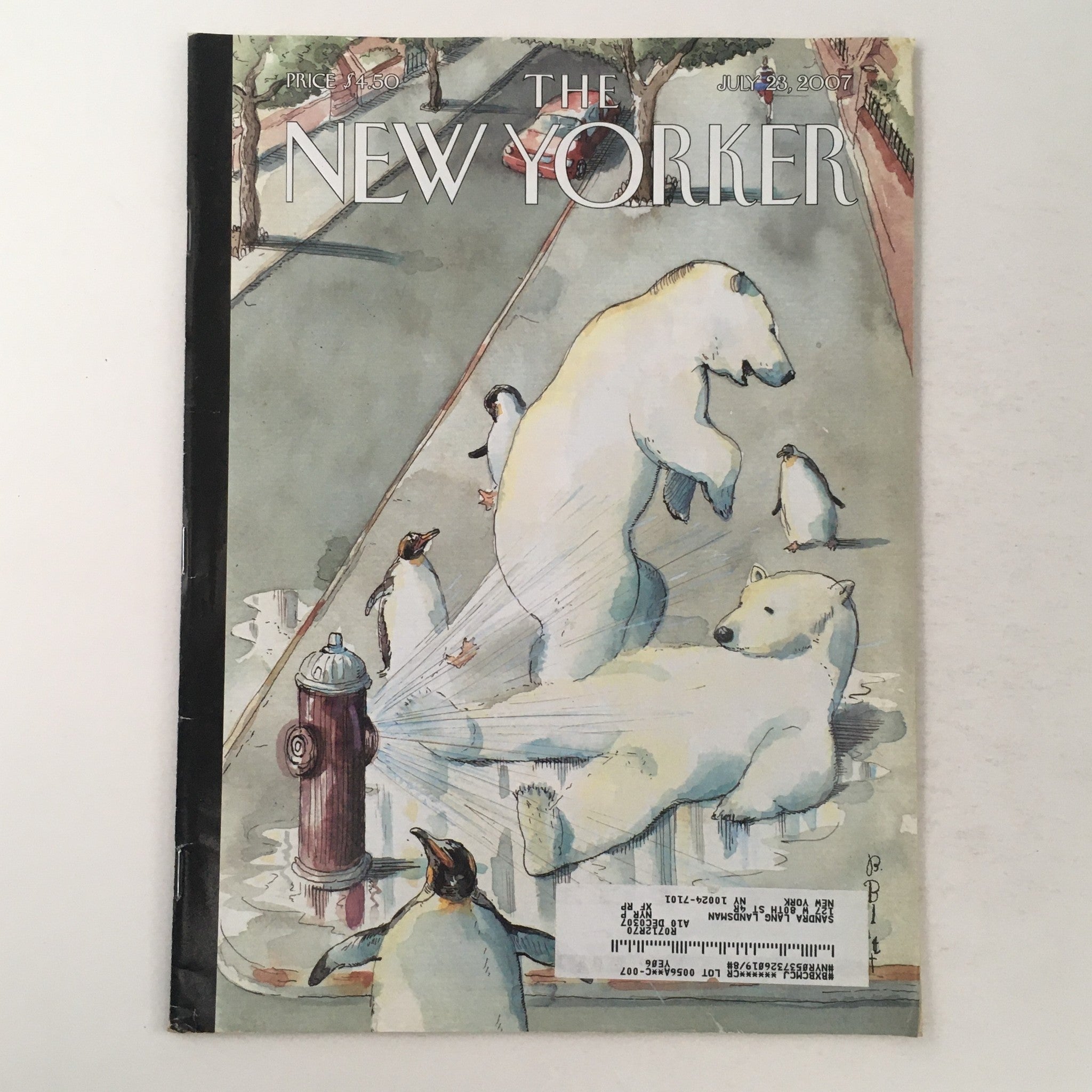 The New Yorker Full Magazine July 23 2007 Lake Water & Cover by Barry Blitt