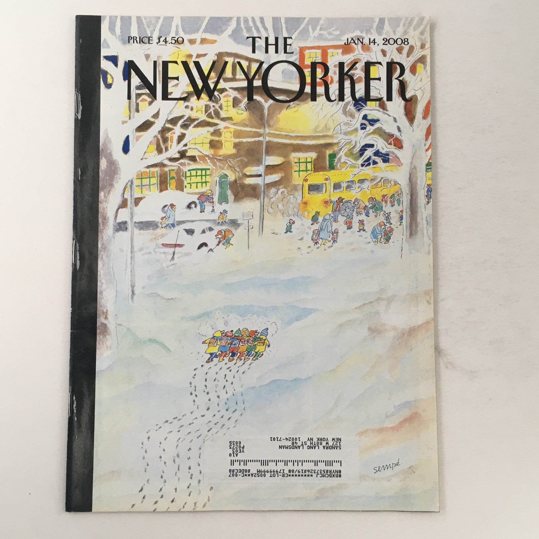 The New Yorker Full Magazine January 14 2008 The Orphanage Jean-Jacques Sempé