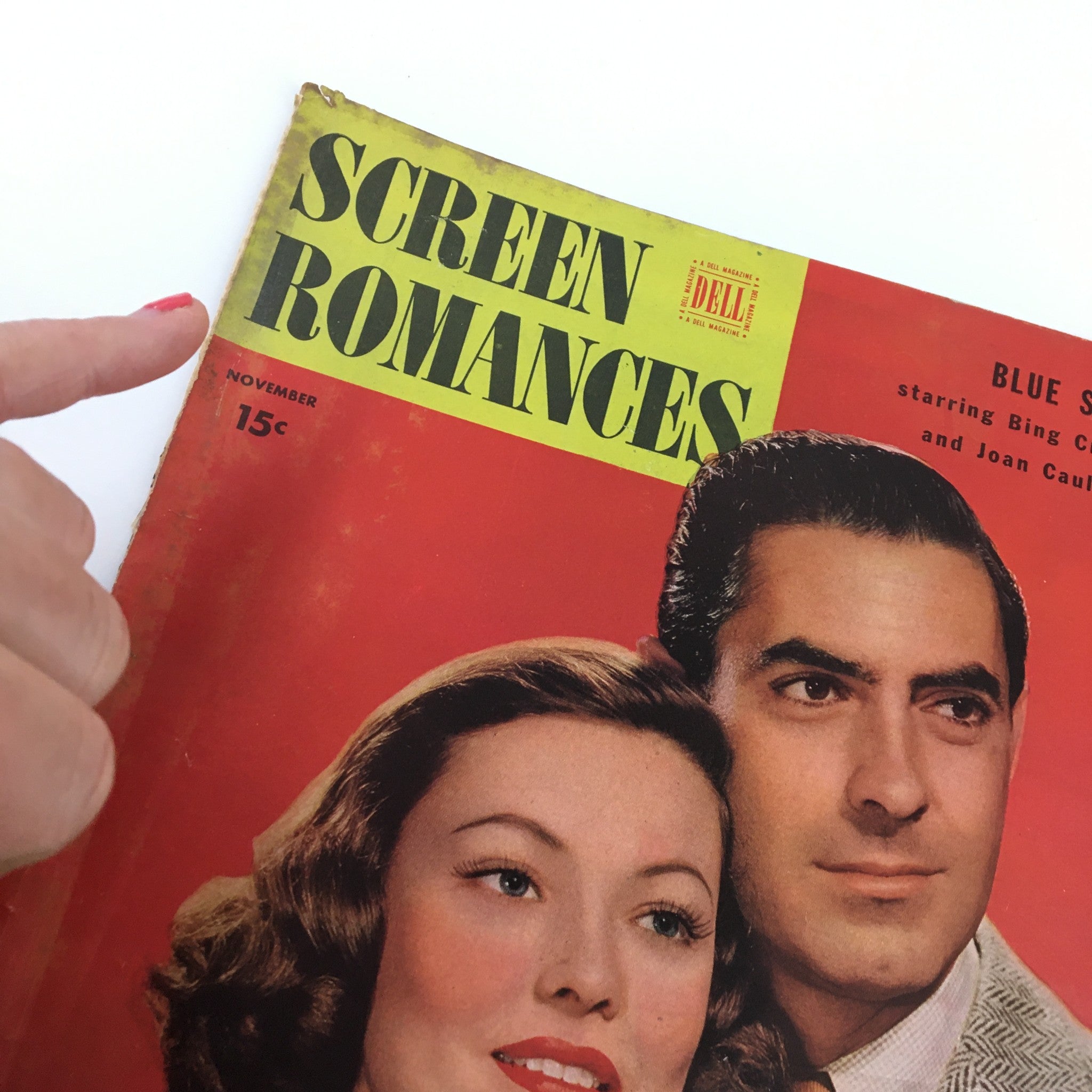 COVER ONLY Screen Romances November 1946 tyrone Power / Gene Tierney No Label