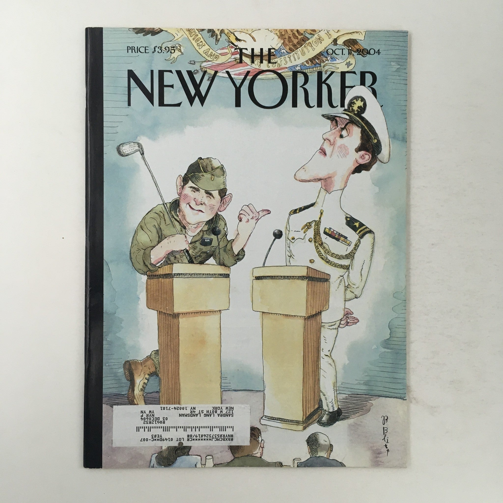 The New Yorker Full Magazine October 11 2004 Stage Beauty Barry Blitt VG