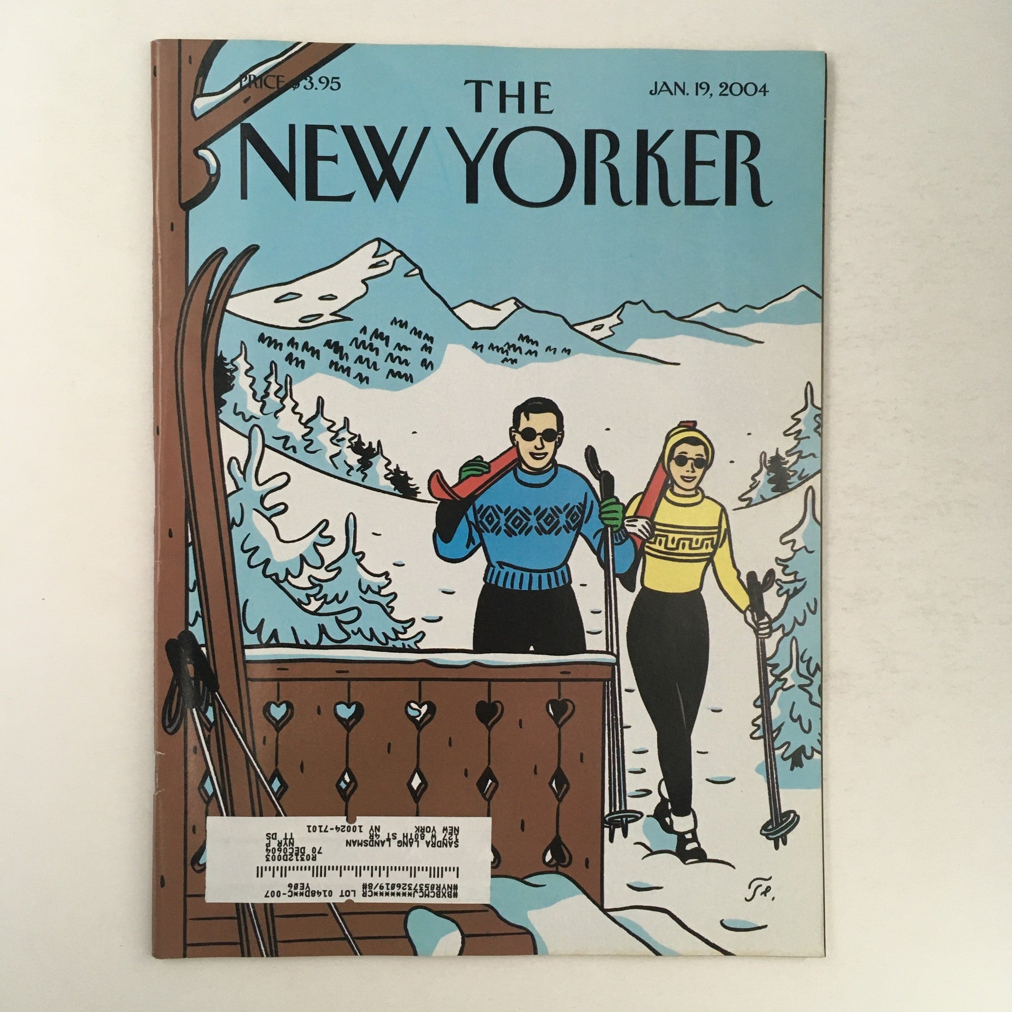 The New Yorker Magazine January 19 2004 Winter Getaway by Jean-Claude Floch VG