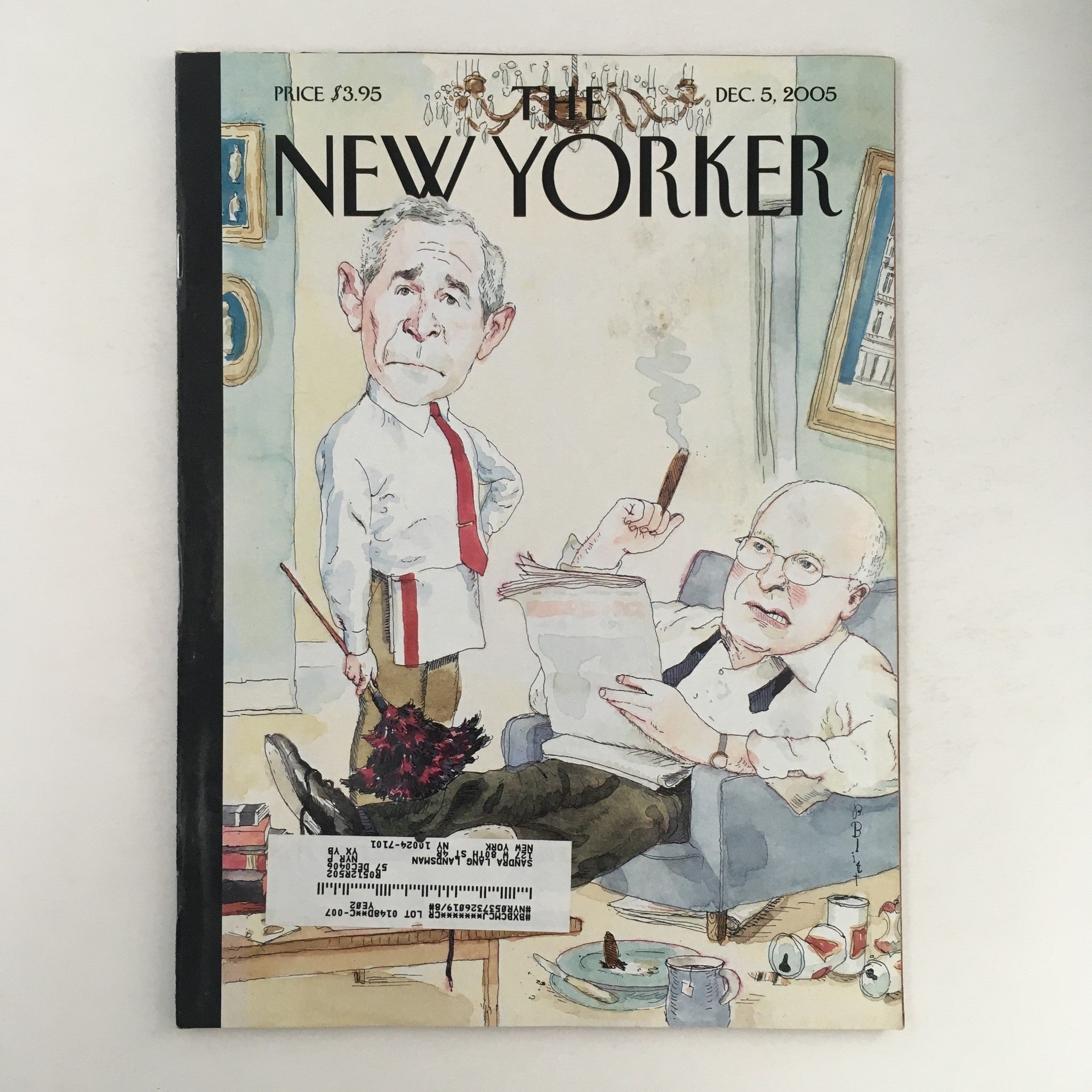 The New Yorker December 5 2005 George Bush Dick Cheney Cover by Barry Blitt