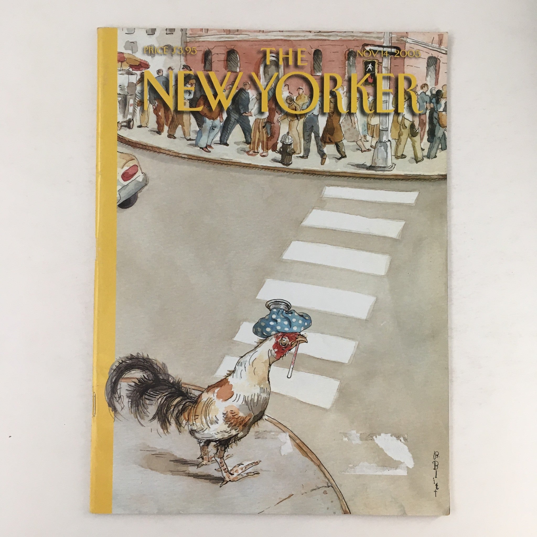 The New Yorker Magazine November 14 2005 Chicken Crossing by Barry Blitt VG