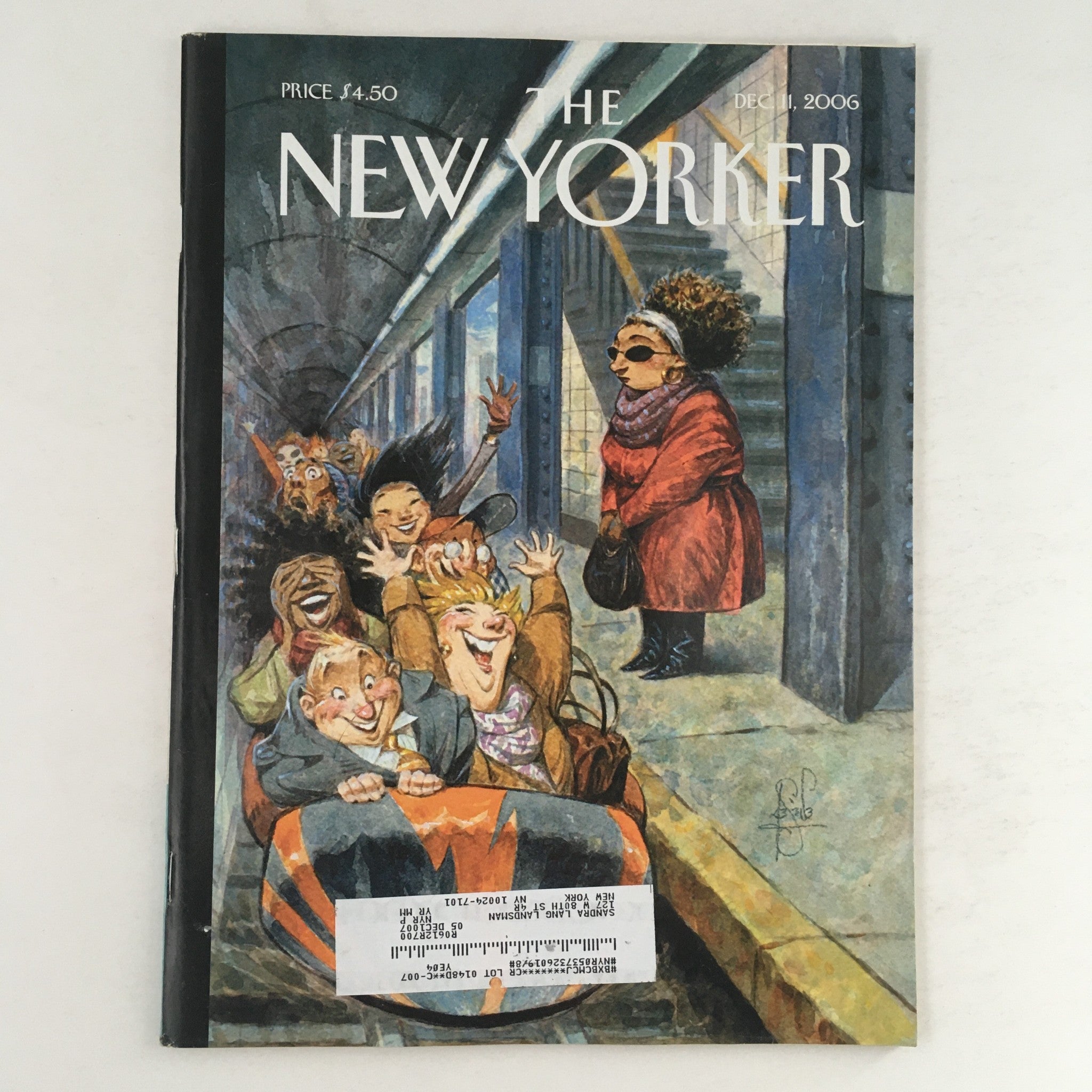 The New Yorker Full Magazine December 11 2006 Rush Hour by Peter de Sève VG