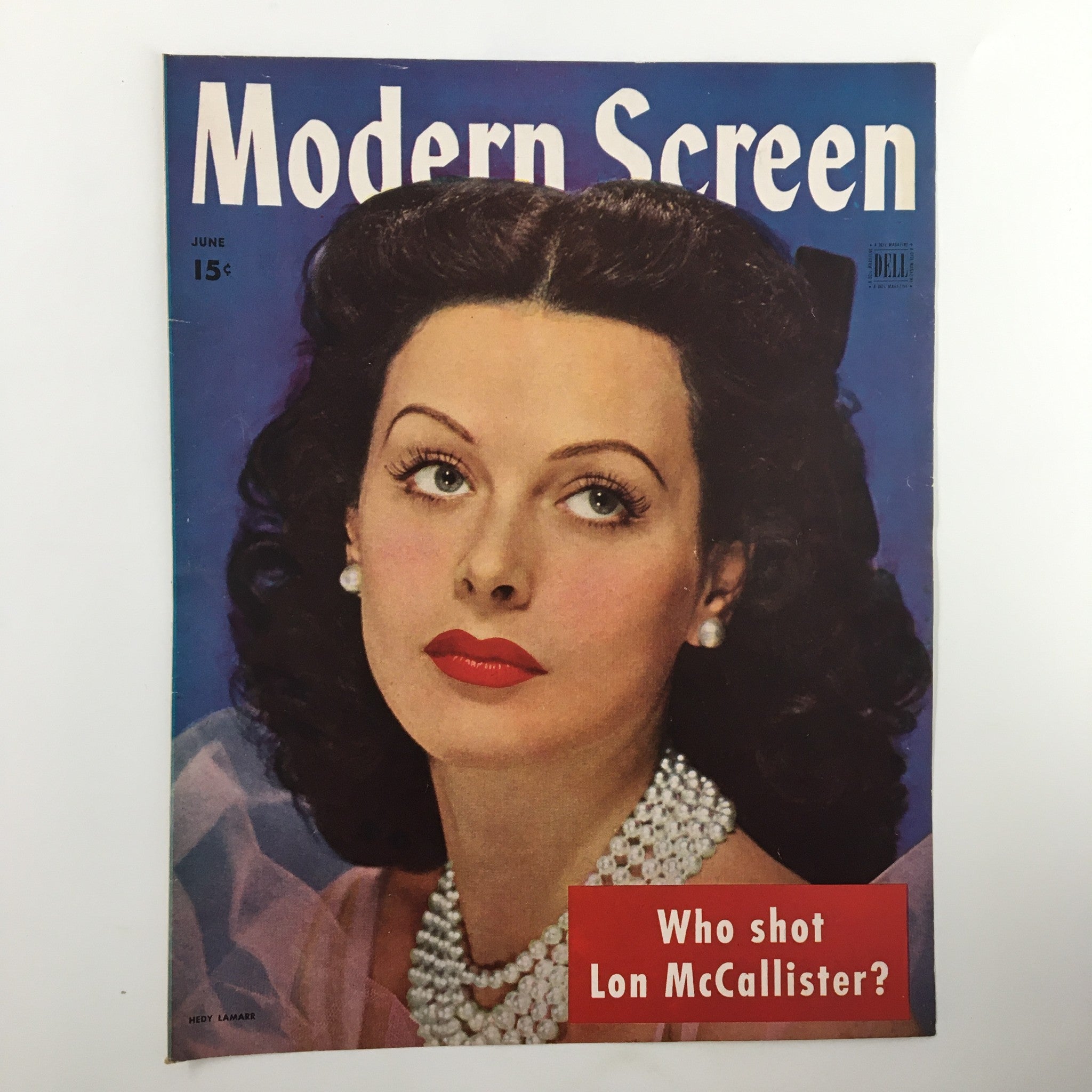 COVER ONLY Modern Screen Magazine June 1944 Lon McCallister No Label