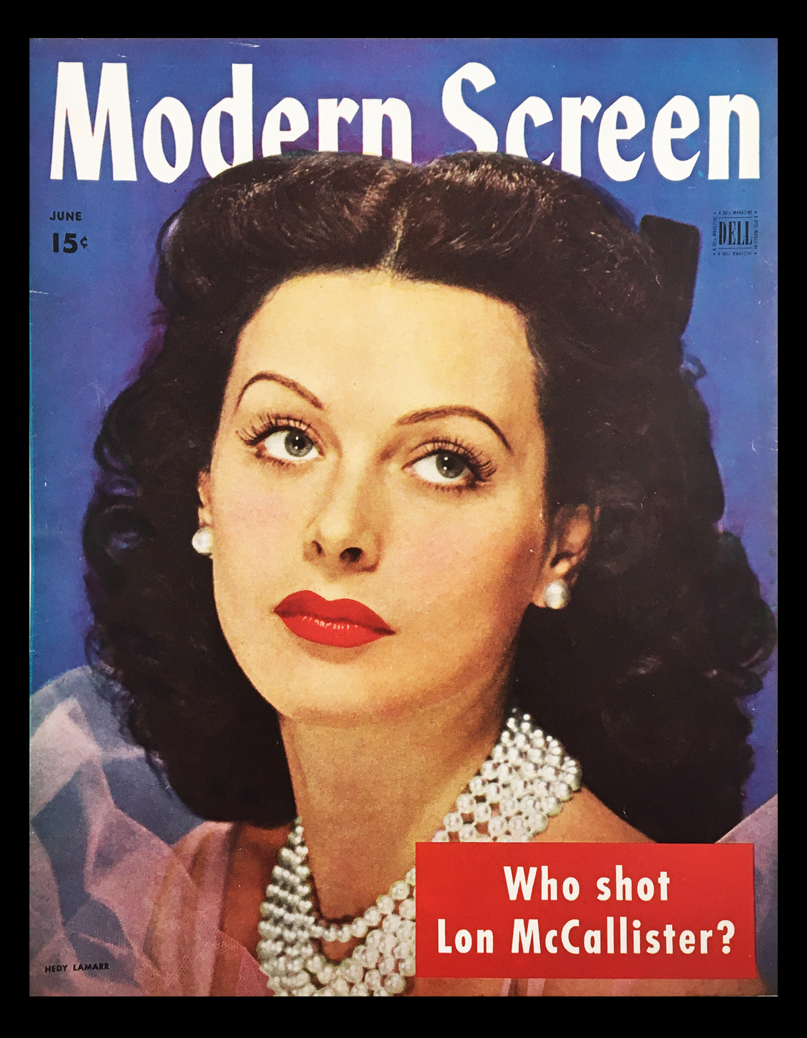 COVER ONLY Modern Screen Magazine June 1944 Lon McCallister No Label