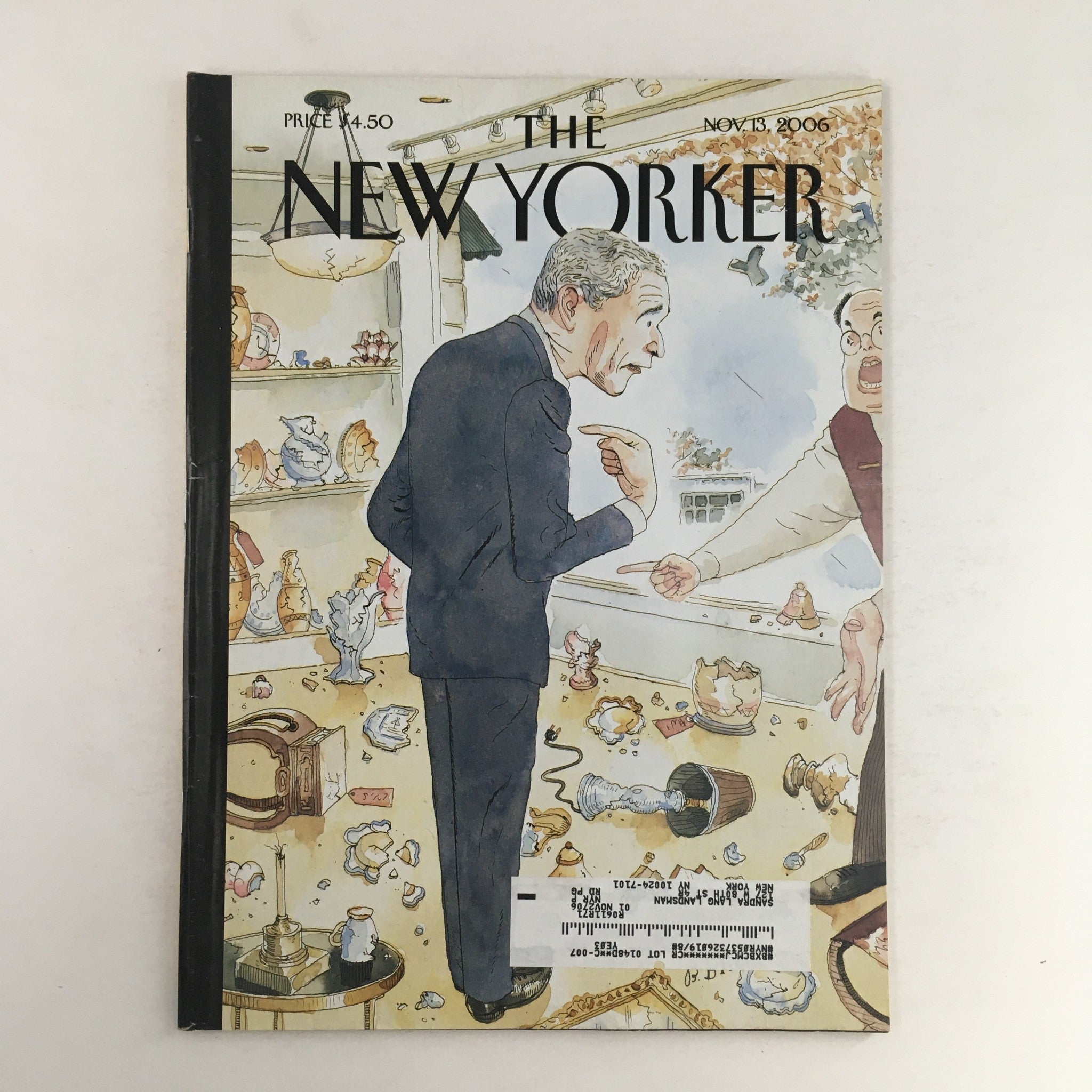 The New Yorker Full Magazine November 13 2006 You Broke It by Barry Blitt VG