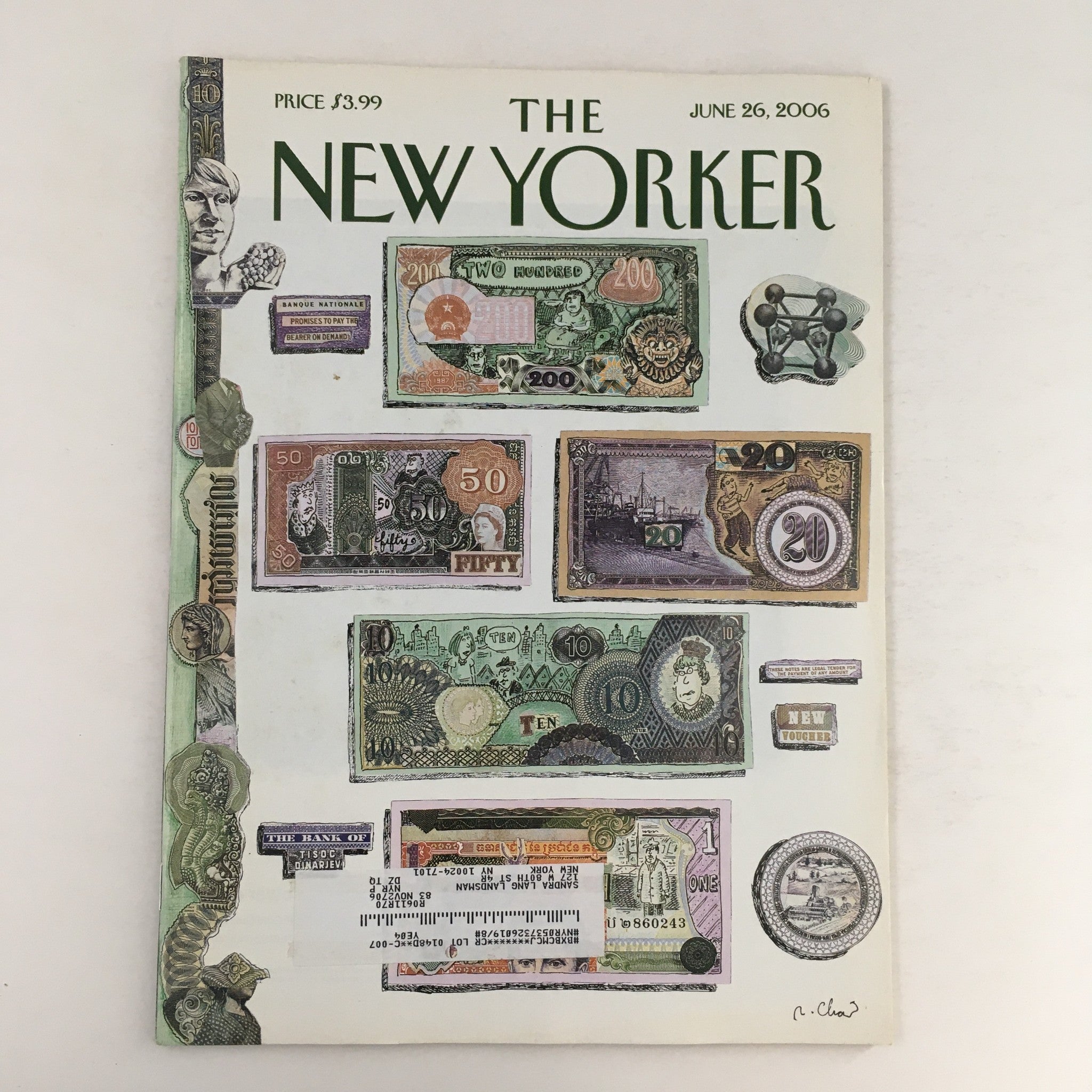 The New Yorker Full Magazine June 26 2006 Mad Money by Roz Chast VG