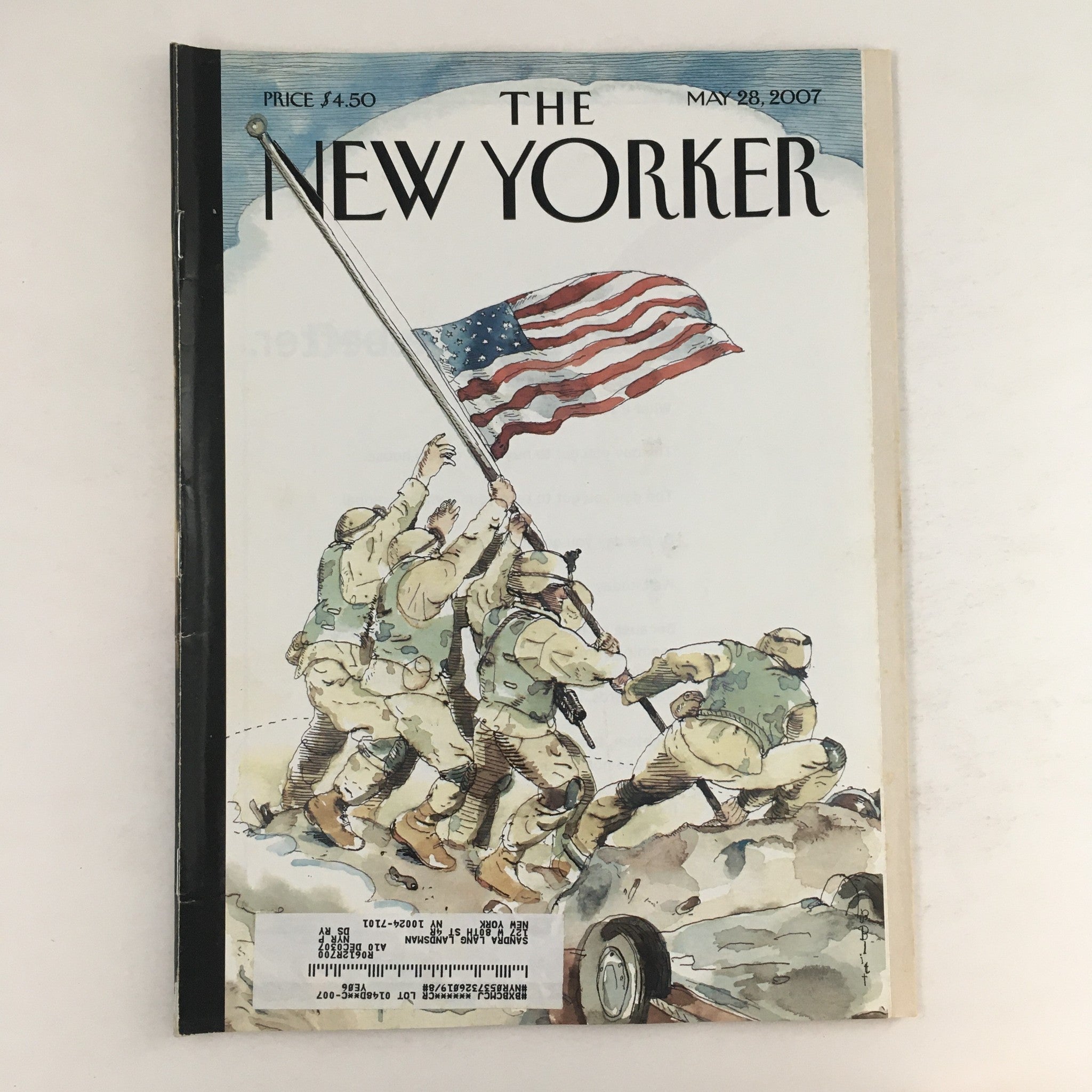 The New Yorker Full Magazine May 28 2007 US.. Flag at Iwo Jima Barry Blitt VG