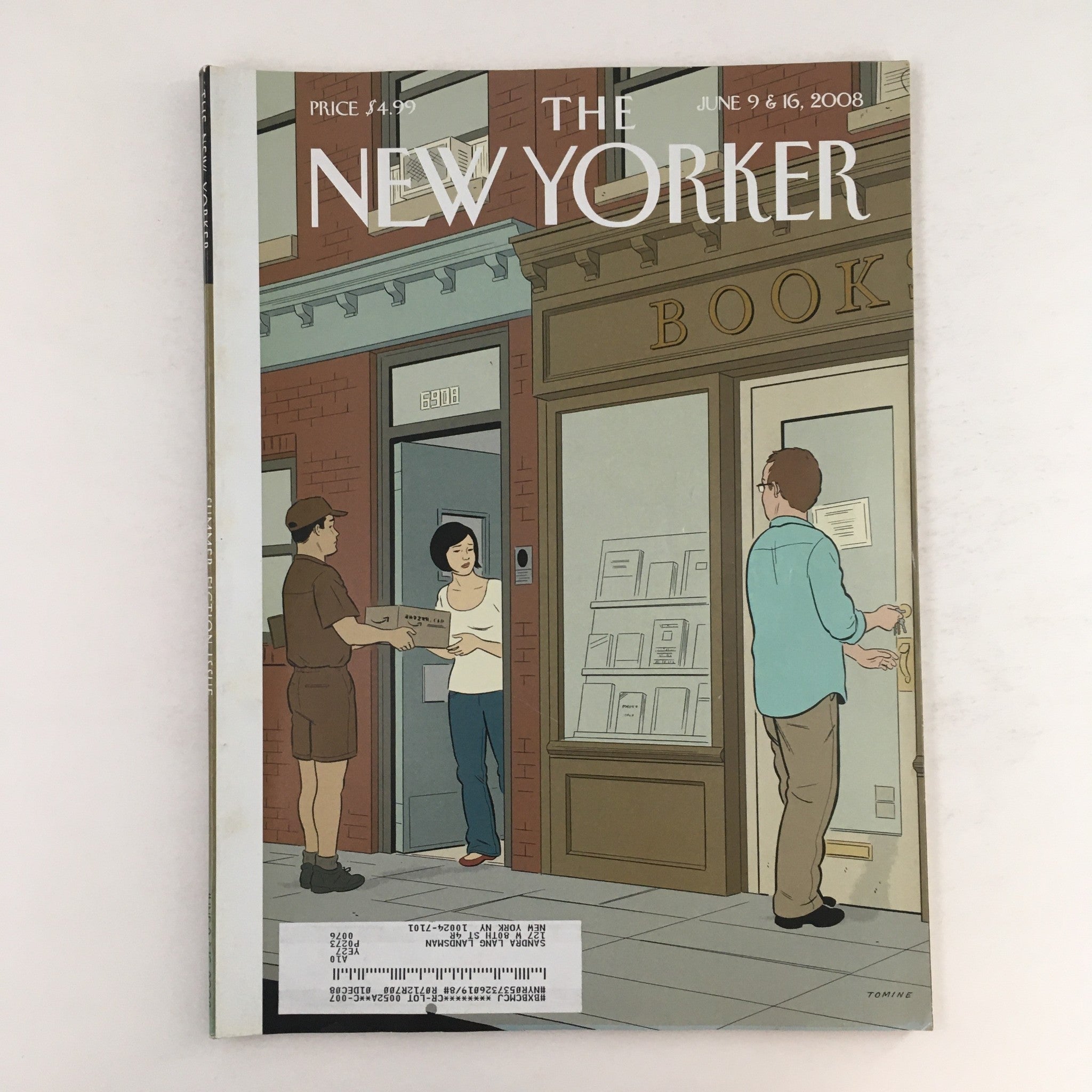 The New Yorker Full Magazine June 9 2008 Book Lovers by Adrian Tomine VG