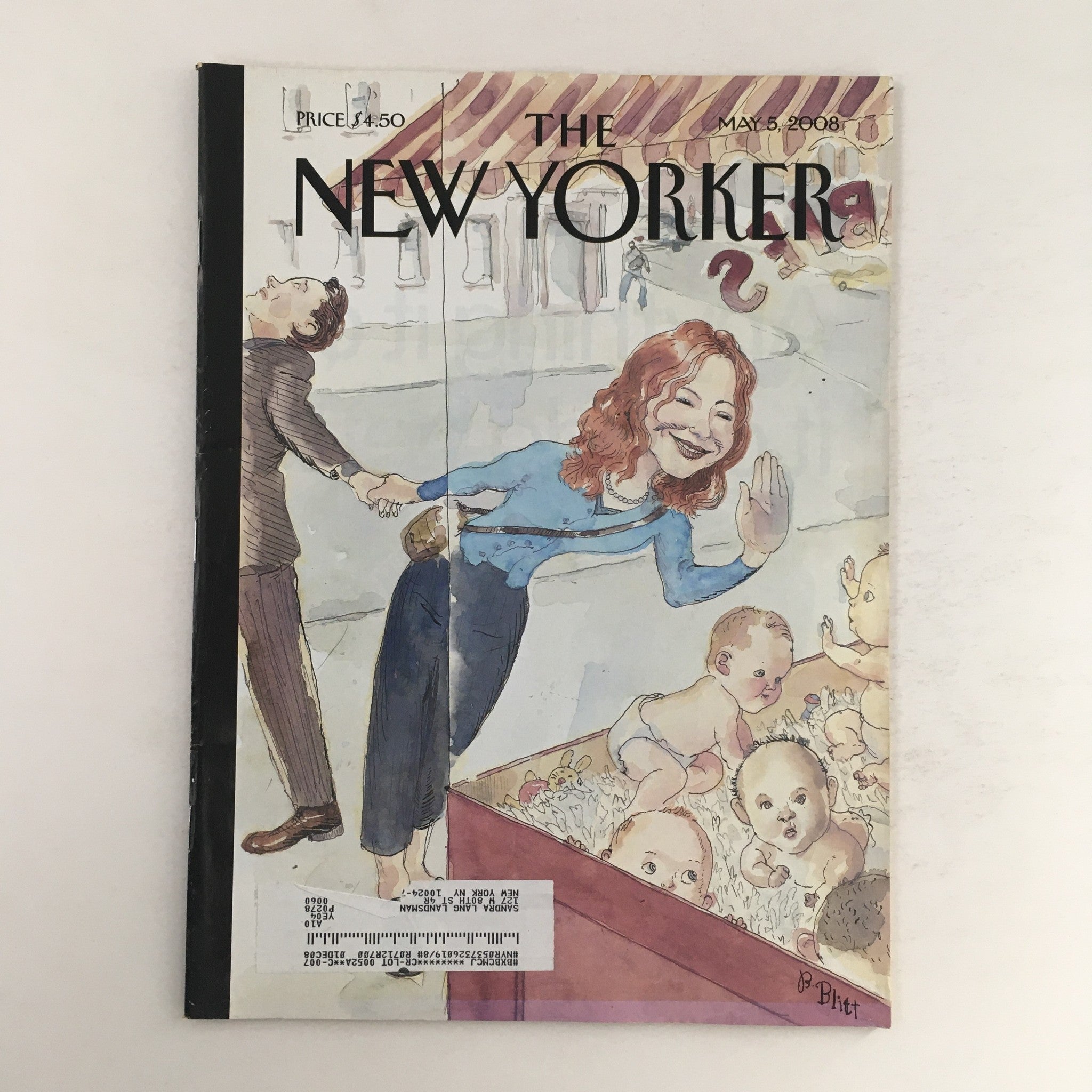 The New Yorker Full Magazine May 5 2008 Pick-A-Baby by Barry Blitt VG