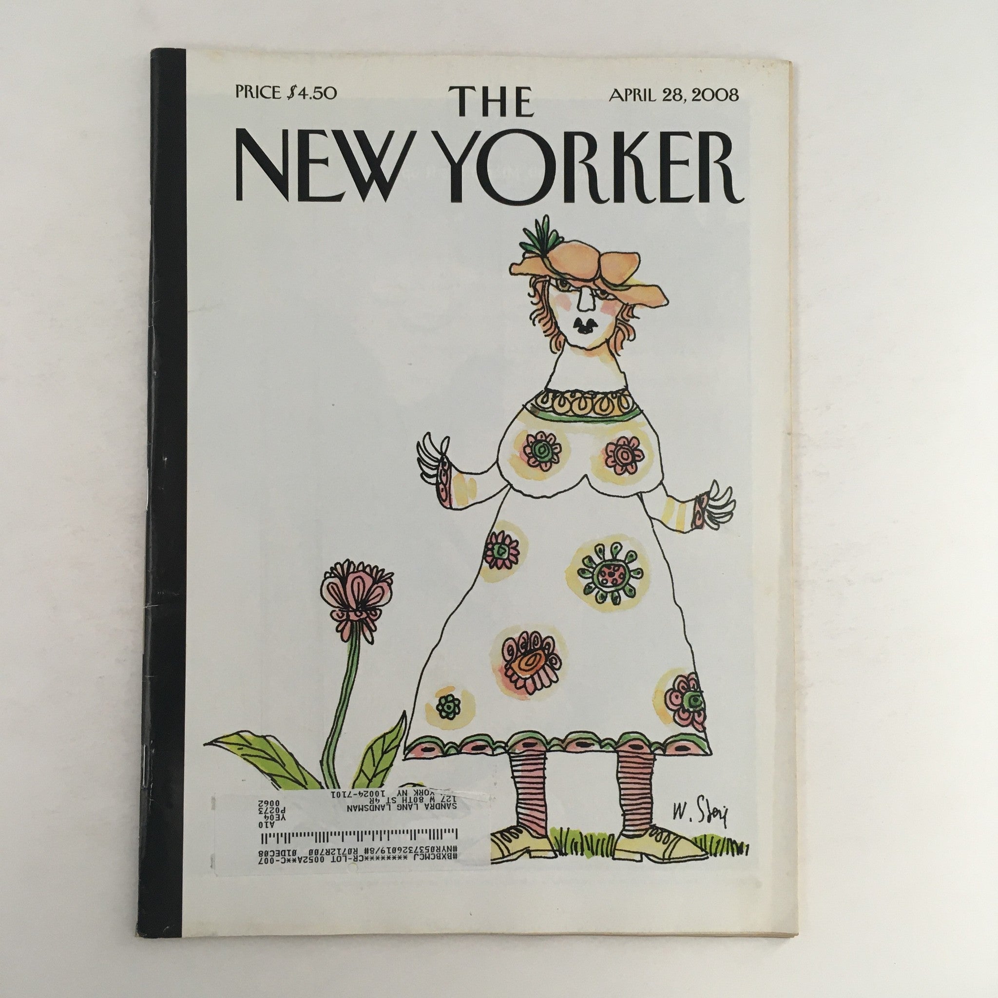 The New Yorker April 28 2008 Full Magazine Theme Cover by William Steig VG