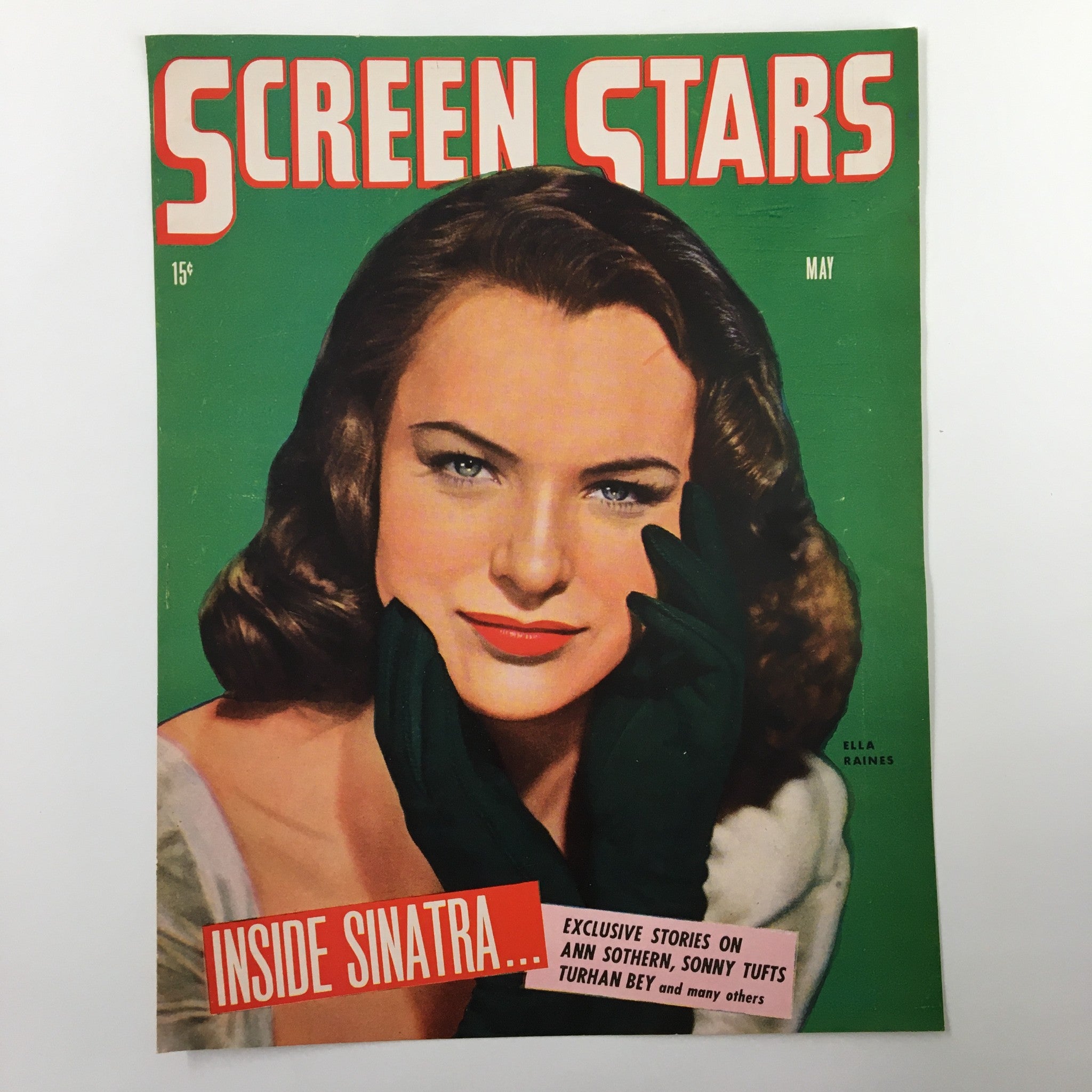 COVER ONLY Screen Stars Magazine May 1944 Ella Raines, Frank Sinatra No Label