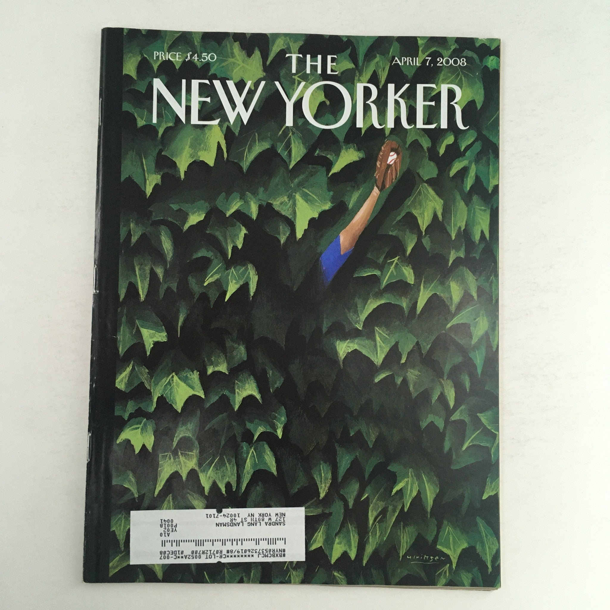 The New Yorker Full Magazine April 7 2008 Lost and Found by Mark Ulriksen VG