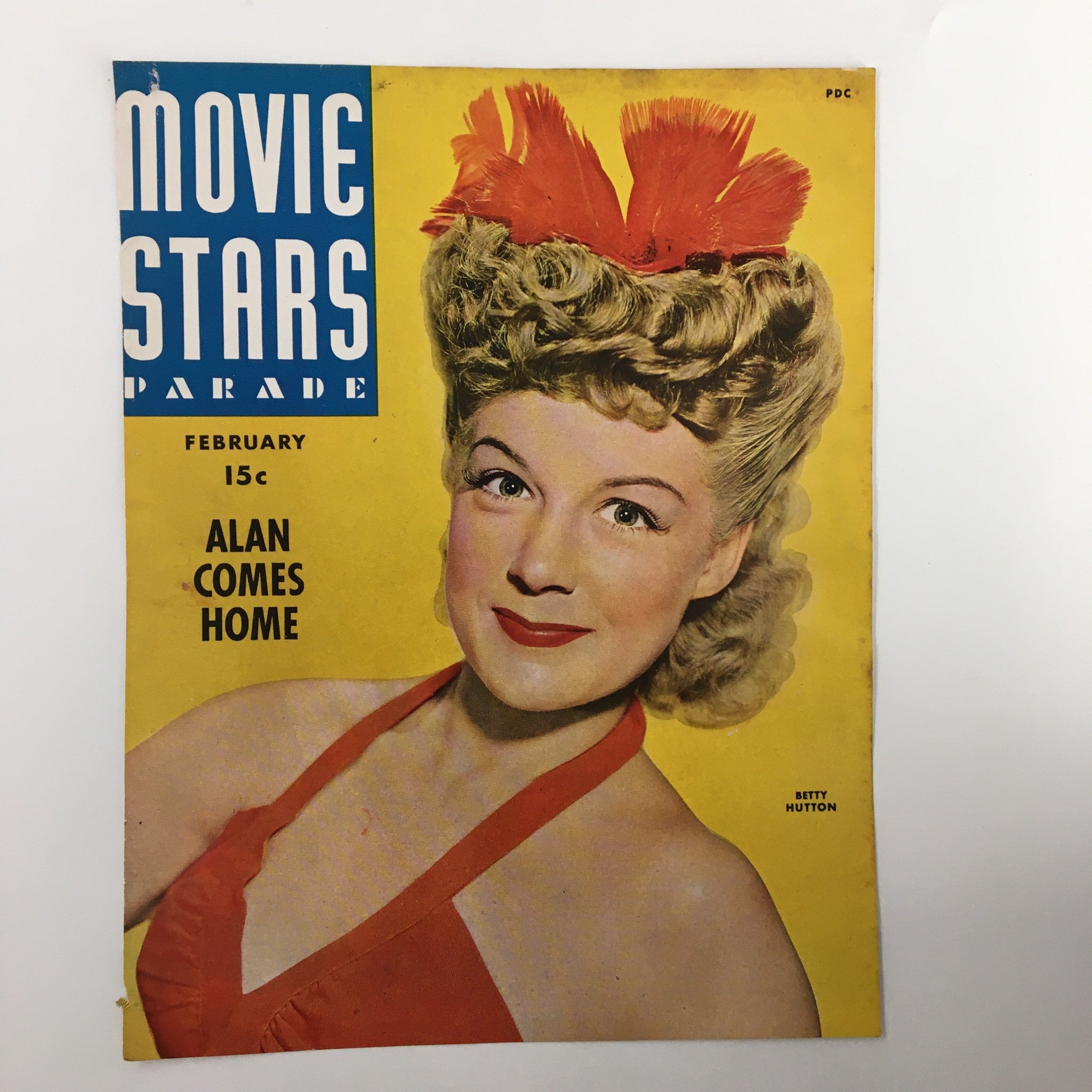 COVER ONLY Movie Stars Parade Magazine February 1944 Betty Hutton No Label