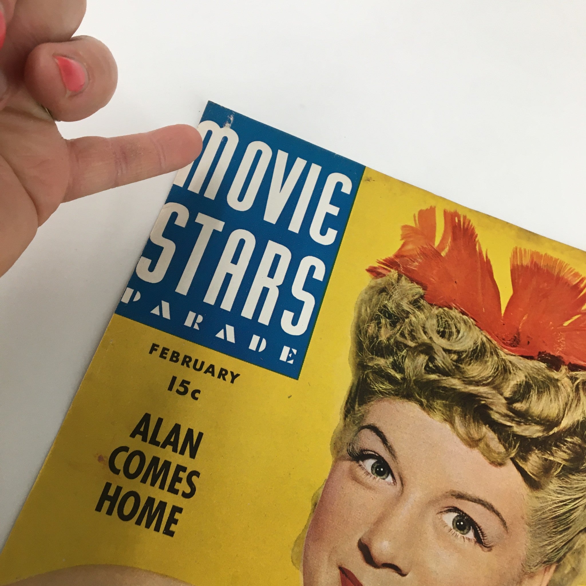 COVER ONLY Movie Stars Parade Magazine February 1944 Betty Hutton No Label