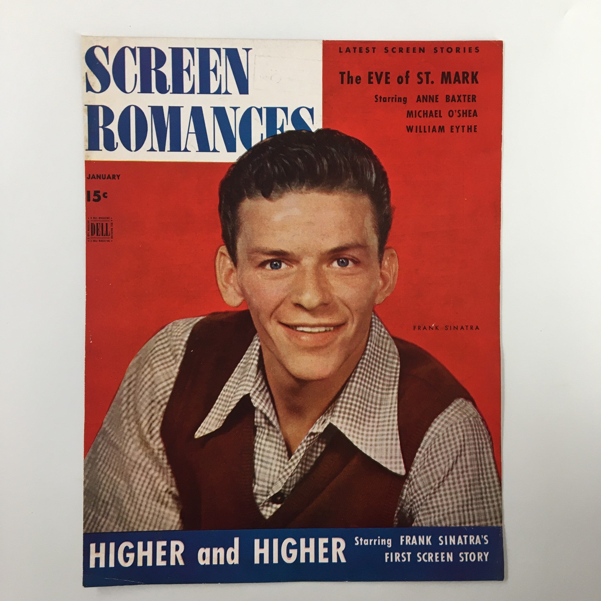 COVER ONLY Screen Romances Magazine January 1944 Frank Sinatra No Label