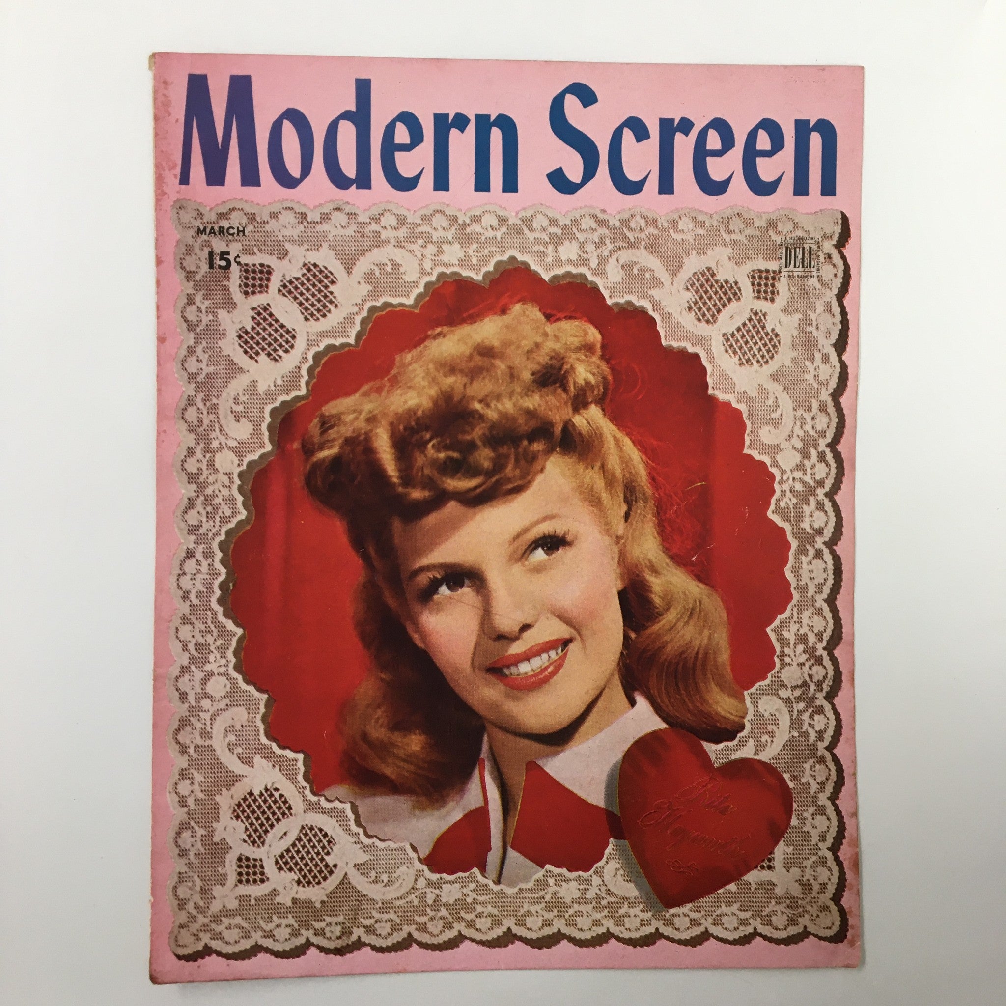 COVER ONLY Modern Screen Magazine March 1944 Rita Hayworth No Label