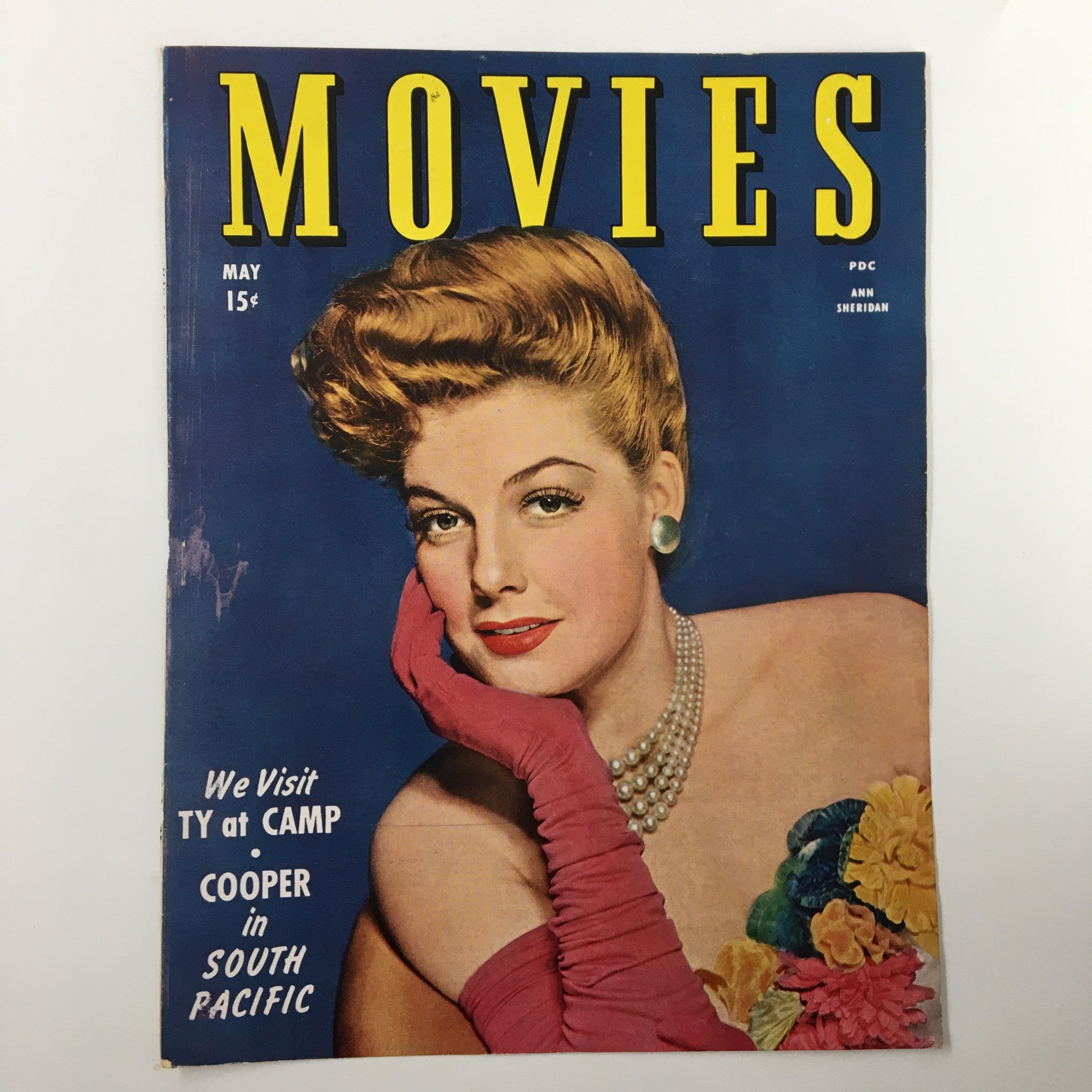 COVER ONLY Movies Magazine May 1944 Ann Sheridan No Label