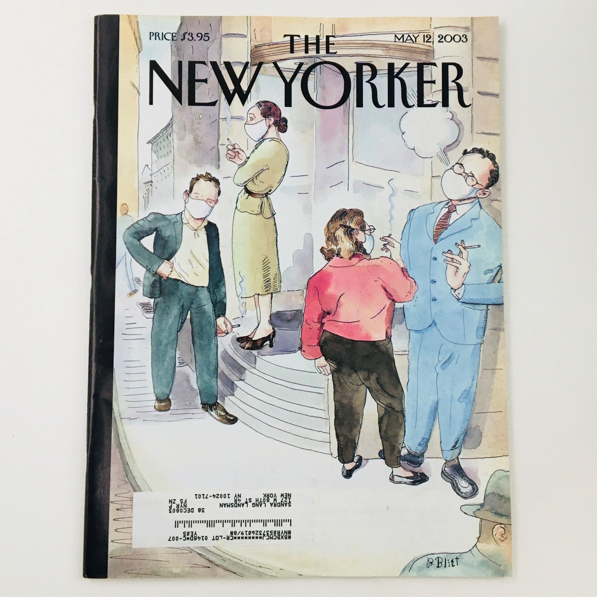 The New Yorker Full Magazine May 12 2003 Health Conscious by Barry Blitt VG