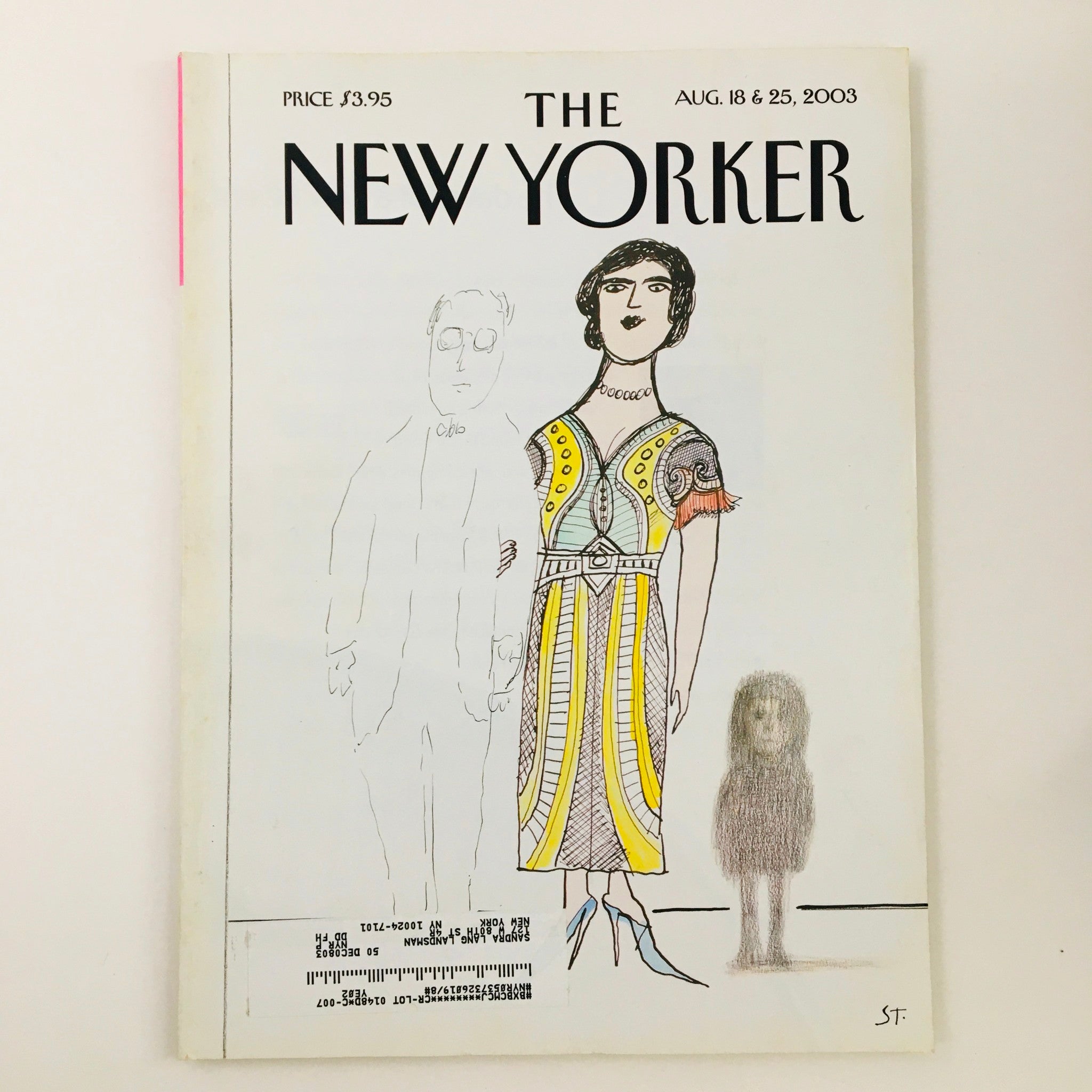 The New Yorker Full Magazine August 18 2003 Family Portrait by Saul Steinberg VG