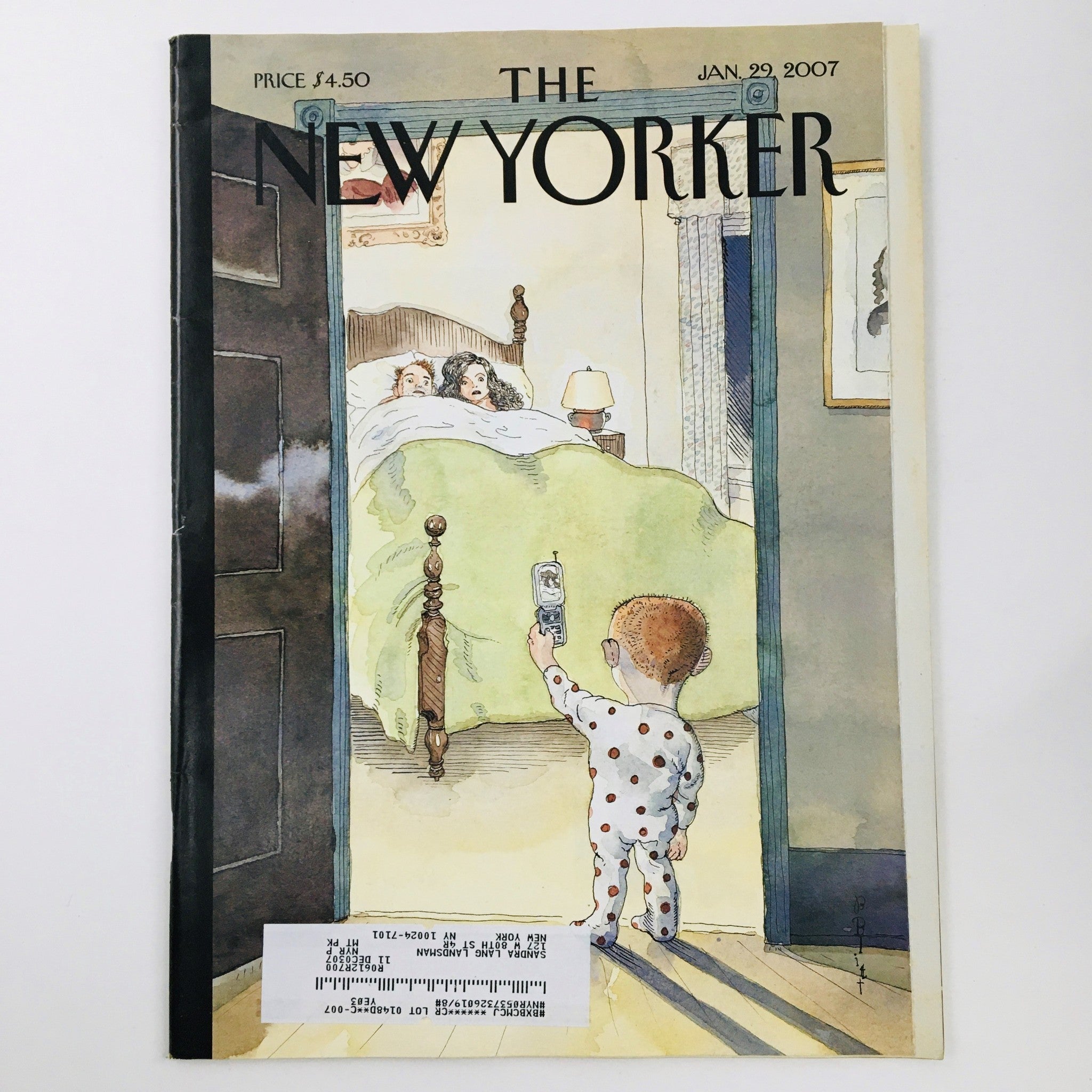 The New Yorker Full Magazine January 29 2007 Phone Home by Barry Blitt VG