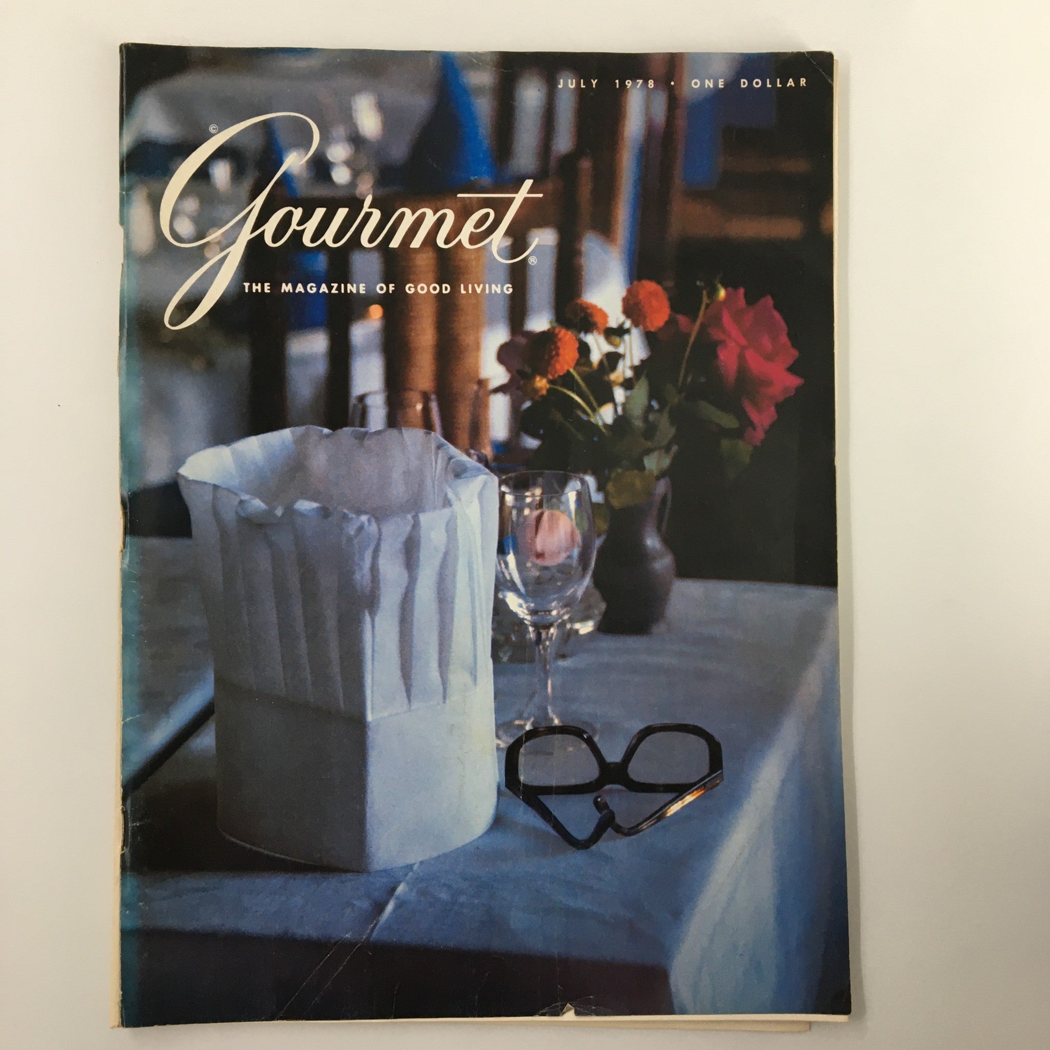 VTG Gourmet Magazine July 1978 A Lustrous Toque Blanche No Label