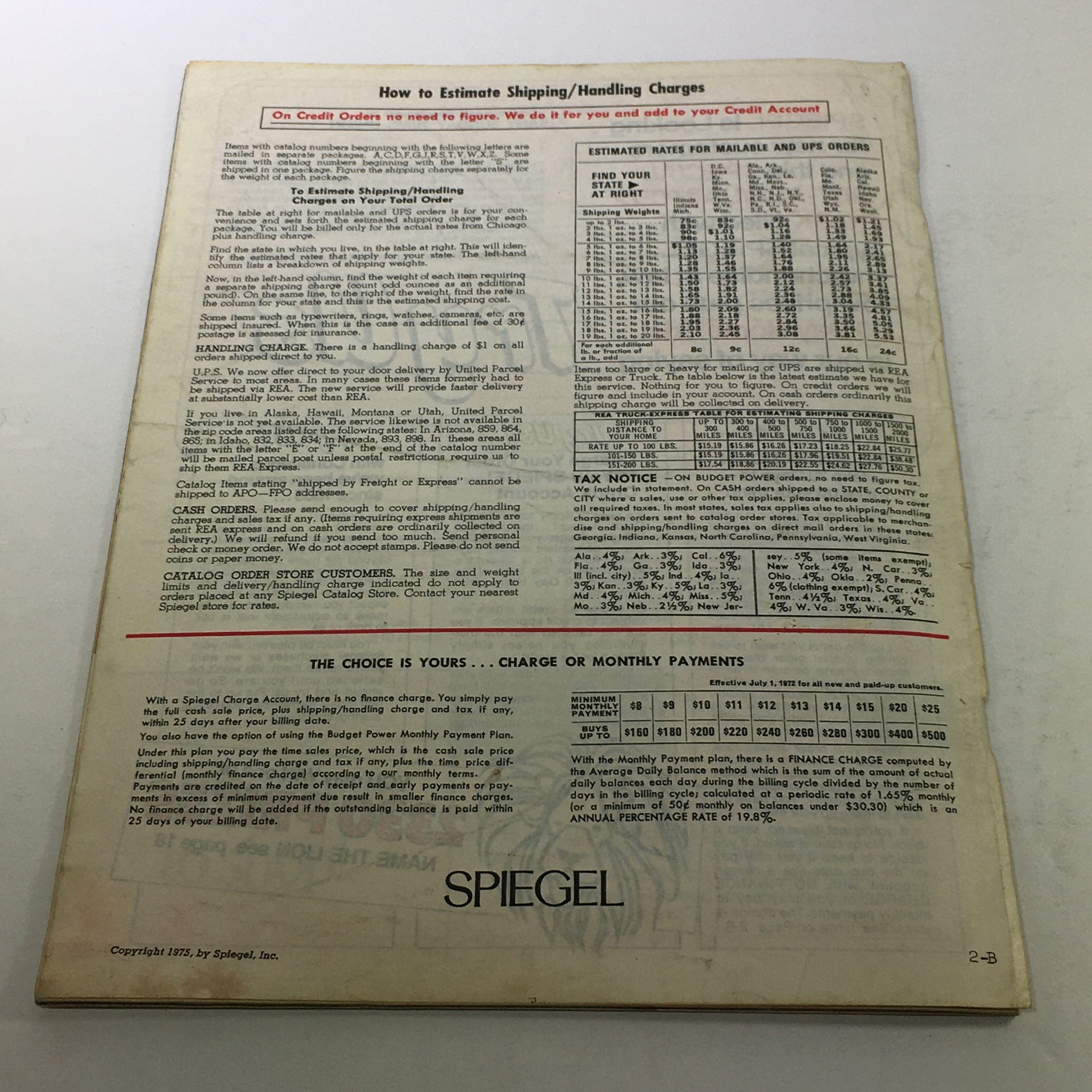 VTG Spiegel Magazine: Spring 1975 - Super Value For Men Price Guide / No Label