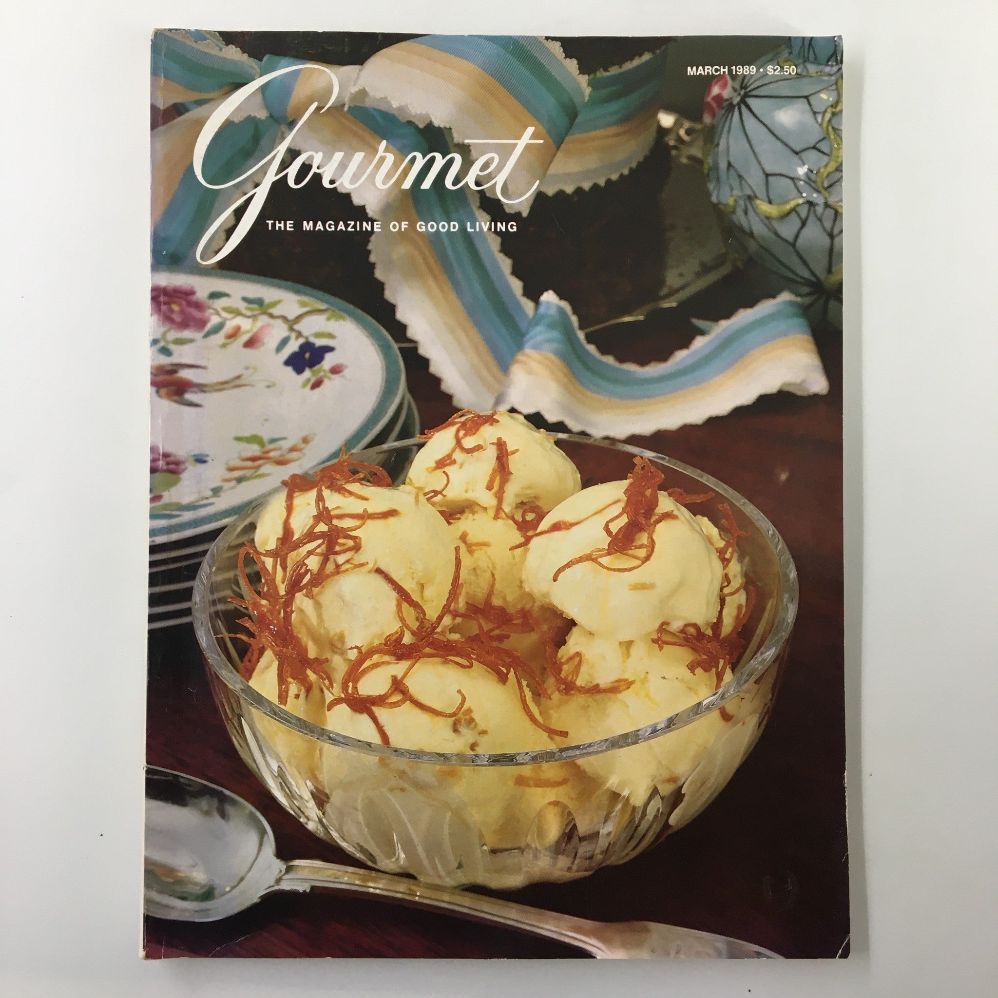 VTG Gourmet Magazine March 1989 Rejuvenation with Easter Luncheon No Label