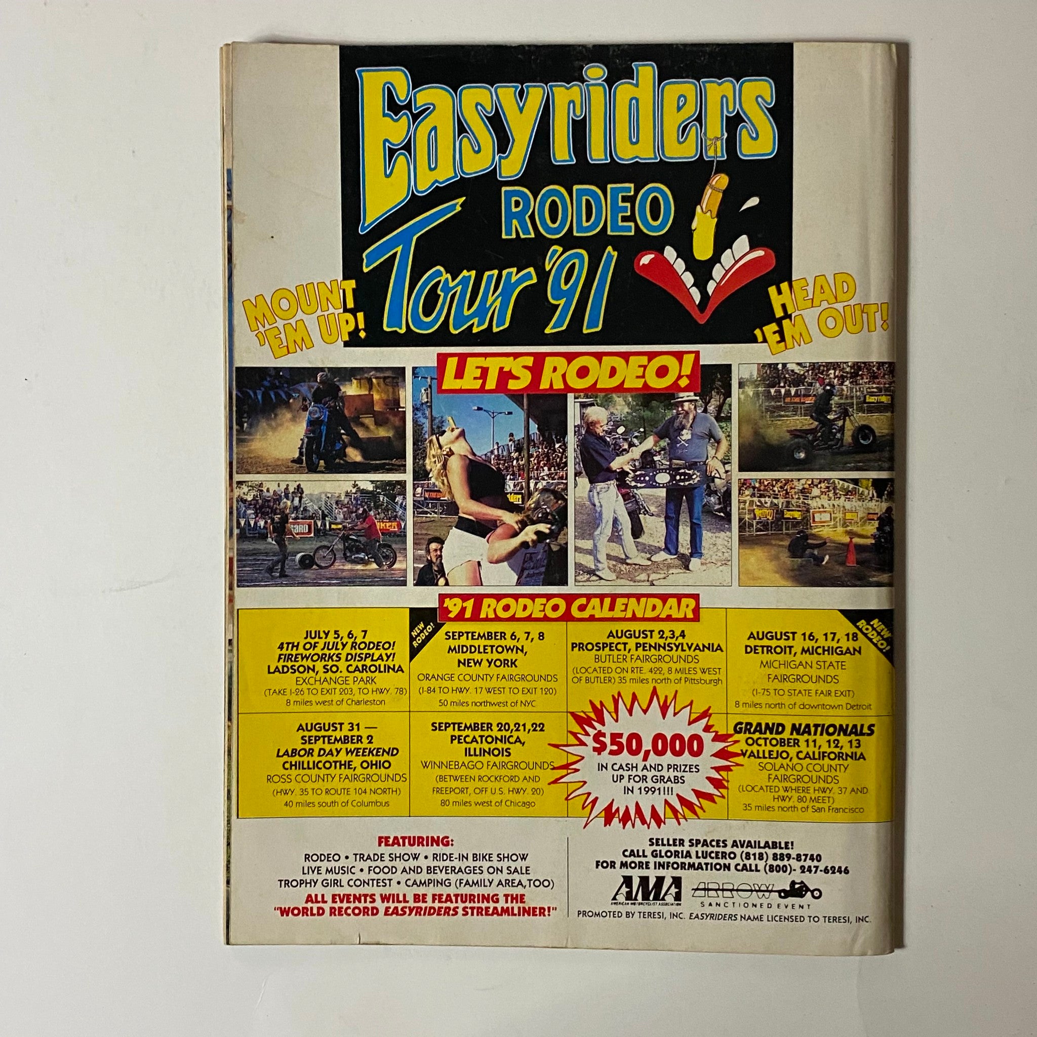 Easyriders Magazine Presents November 1991 In The Winds Kelly Cover No Label