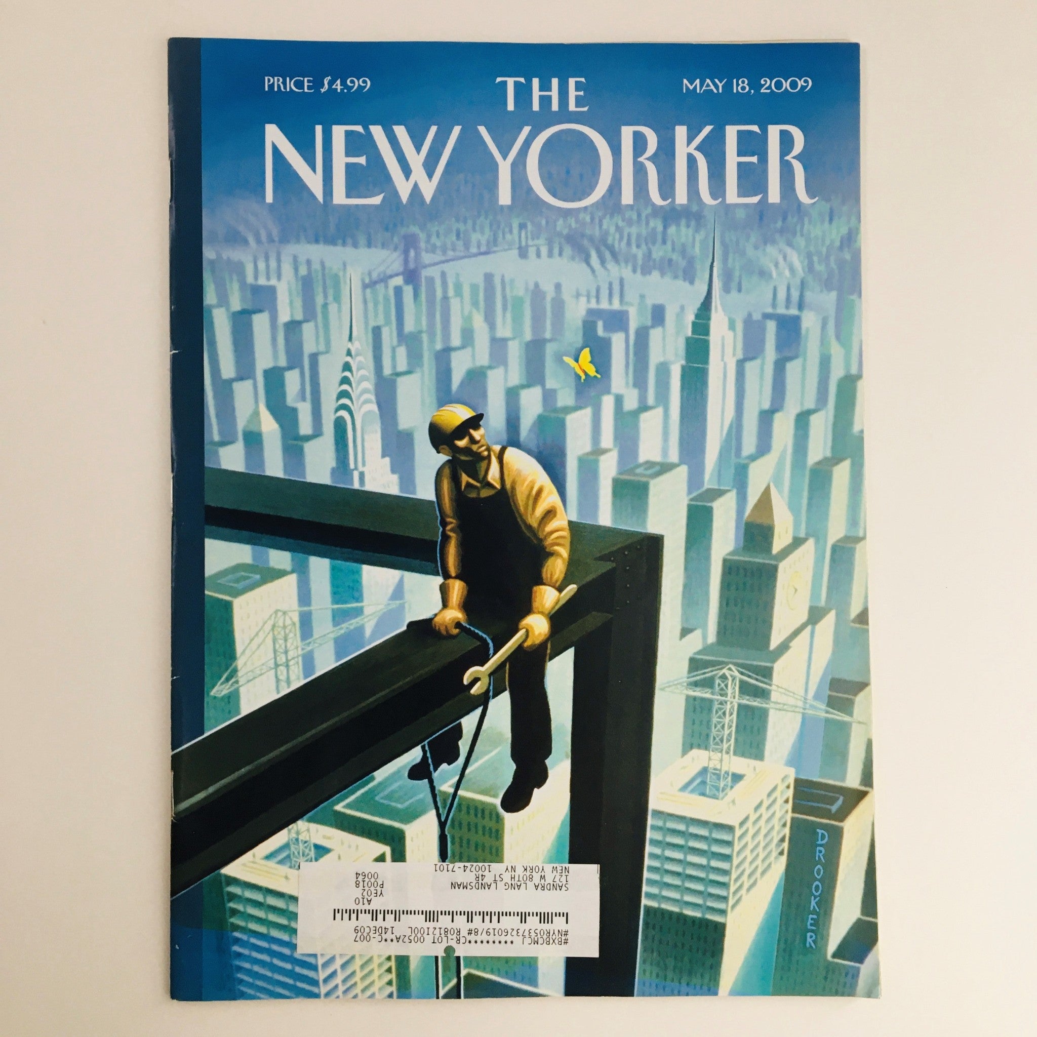 The New Yorker Full Magazine May 18 2009 Coming Up For Air by Eric Drooker VG