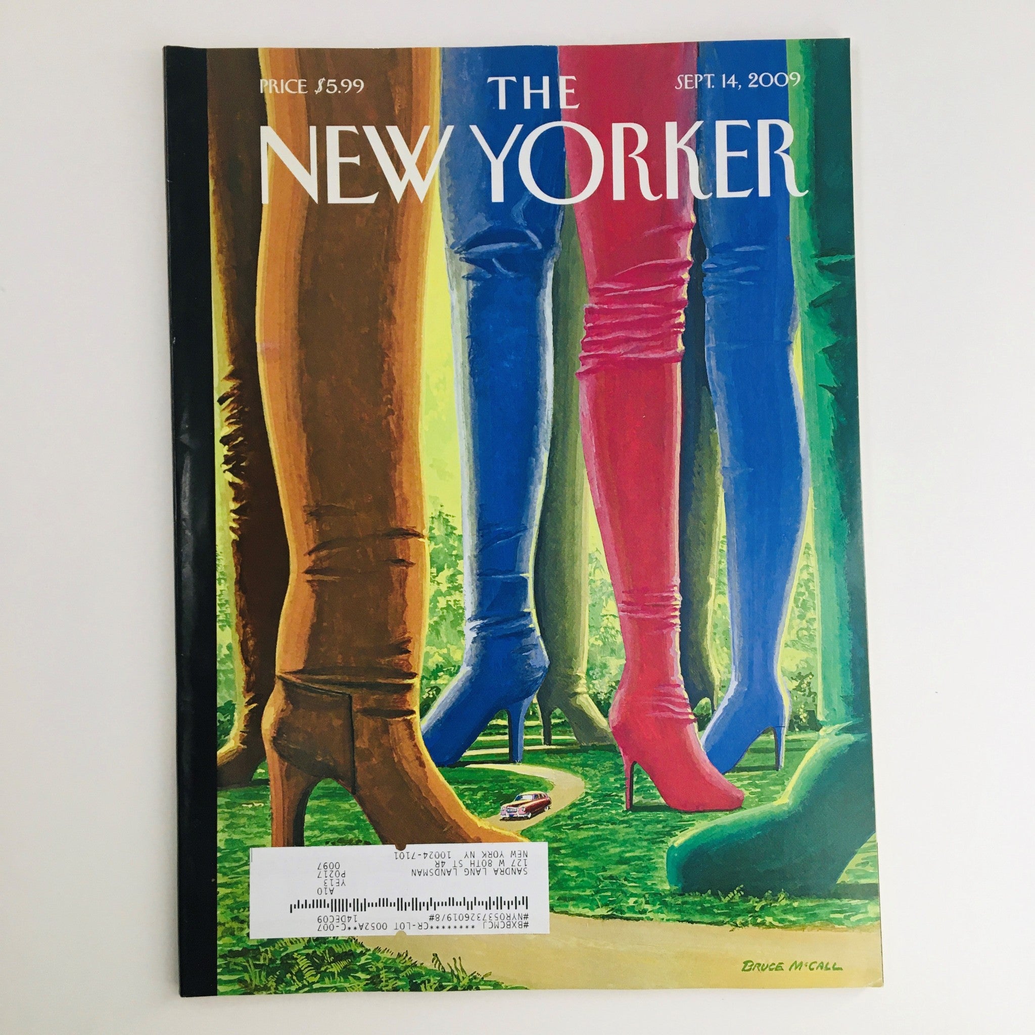 The New Yorker Magazine September 14 2009 Step Into Style by Bruce McCall VG