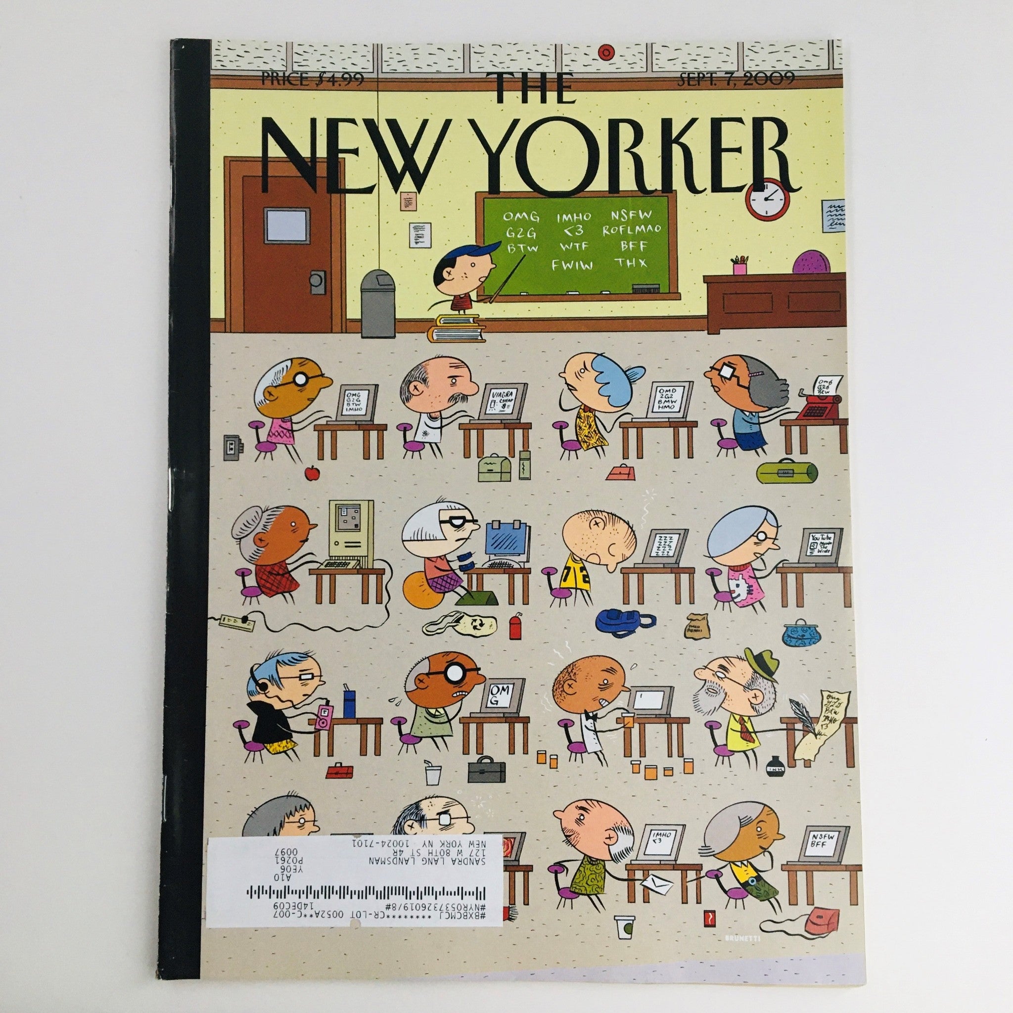 The New Yorker Full Magazine September 7 2009 Required Texts by Ivan Brunetti VG