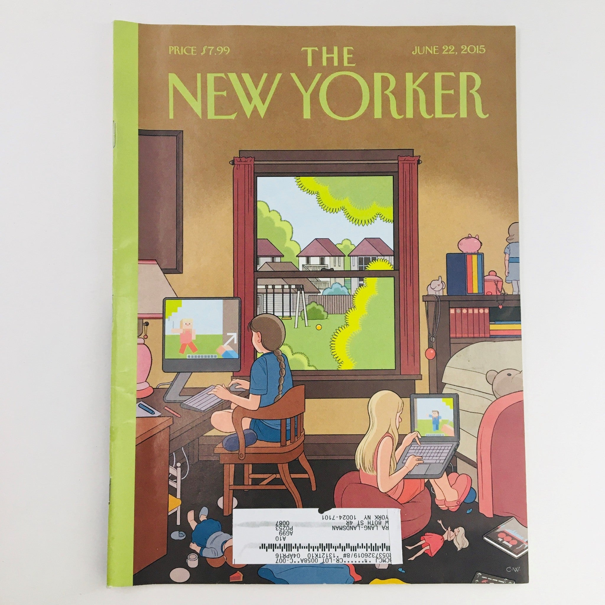 The New Yorker June 22 2015 Full Magazine Theme Cover by Chris Ware VG