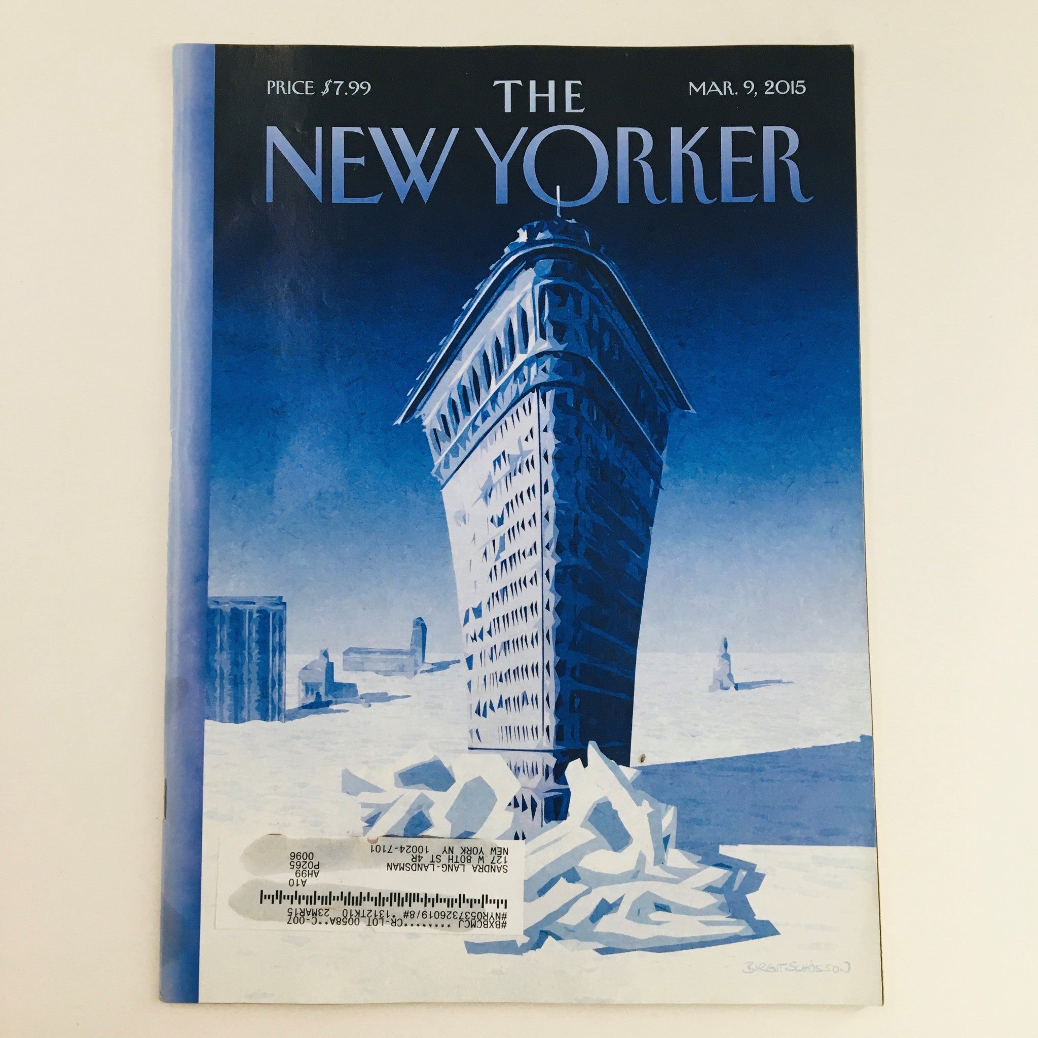 The New Yorker March 9 2015 Full Magazine Theme Cover by Birgit Schössow VG