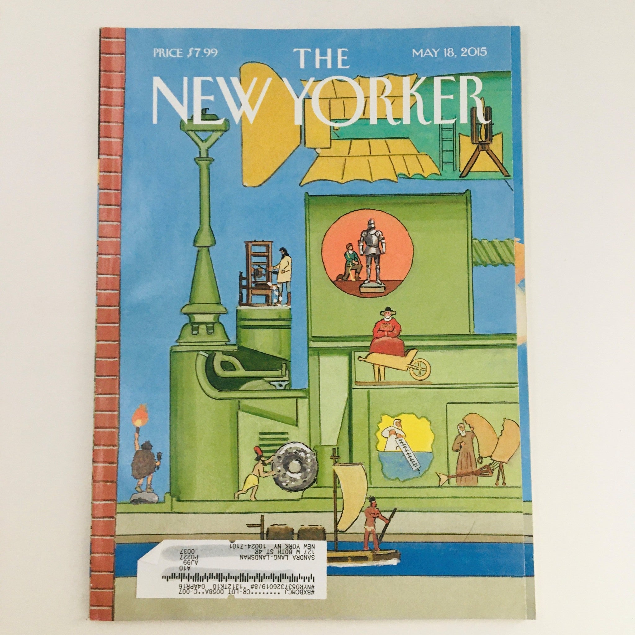 The New Yorker May 18 2015 Full Magazine Theme Cover by Bruce McCall VG