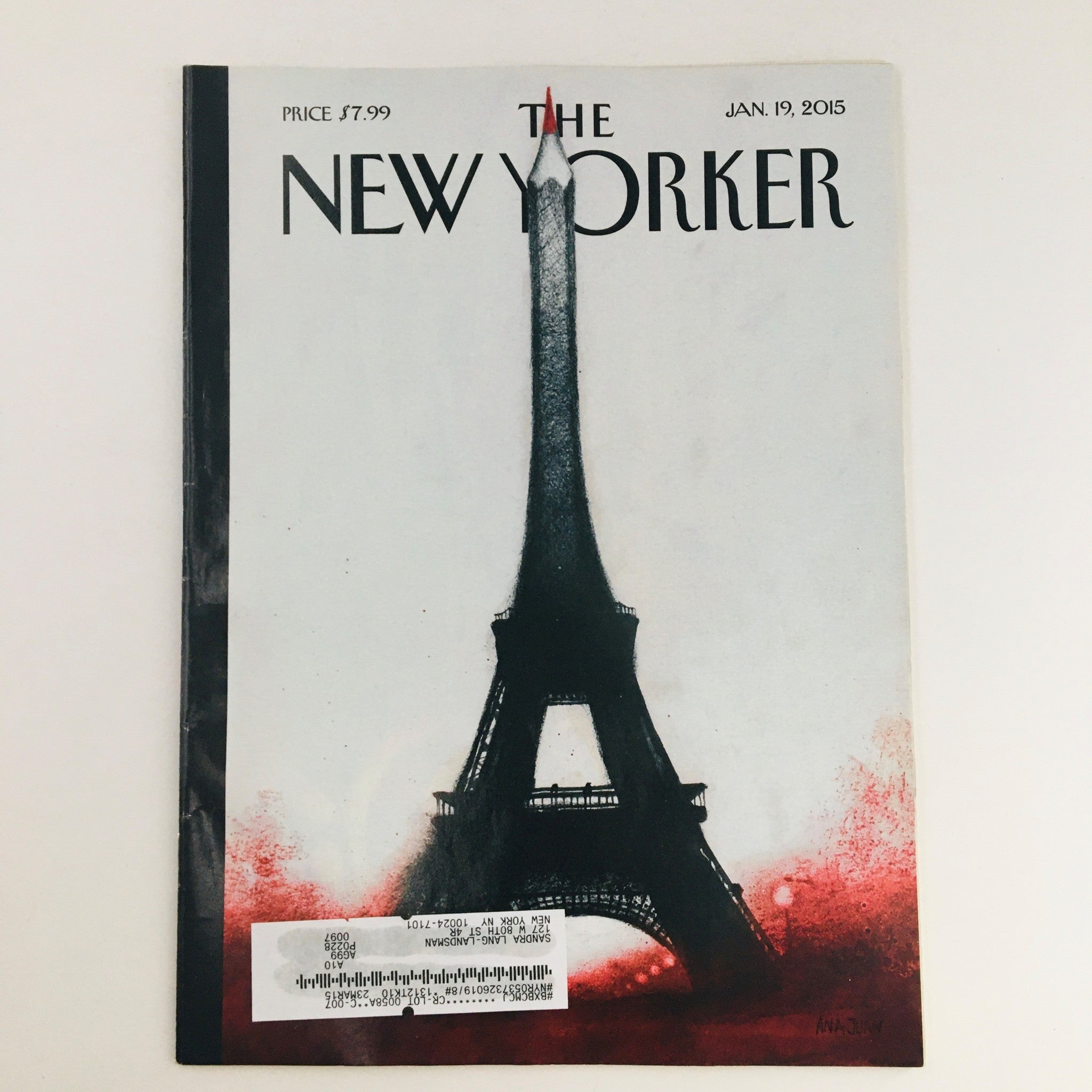 The New Yorker January 19 2015 Full Magazine Theme Cover by Ana Juan VG