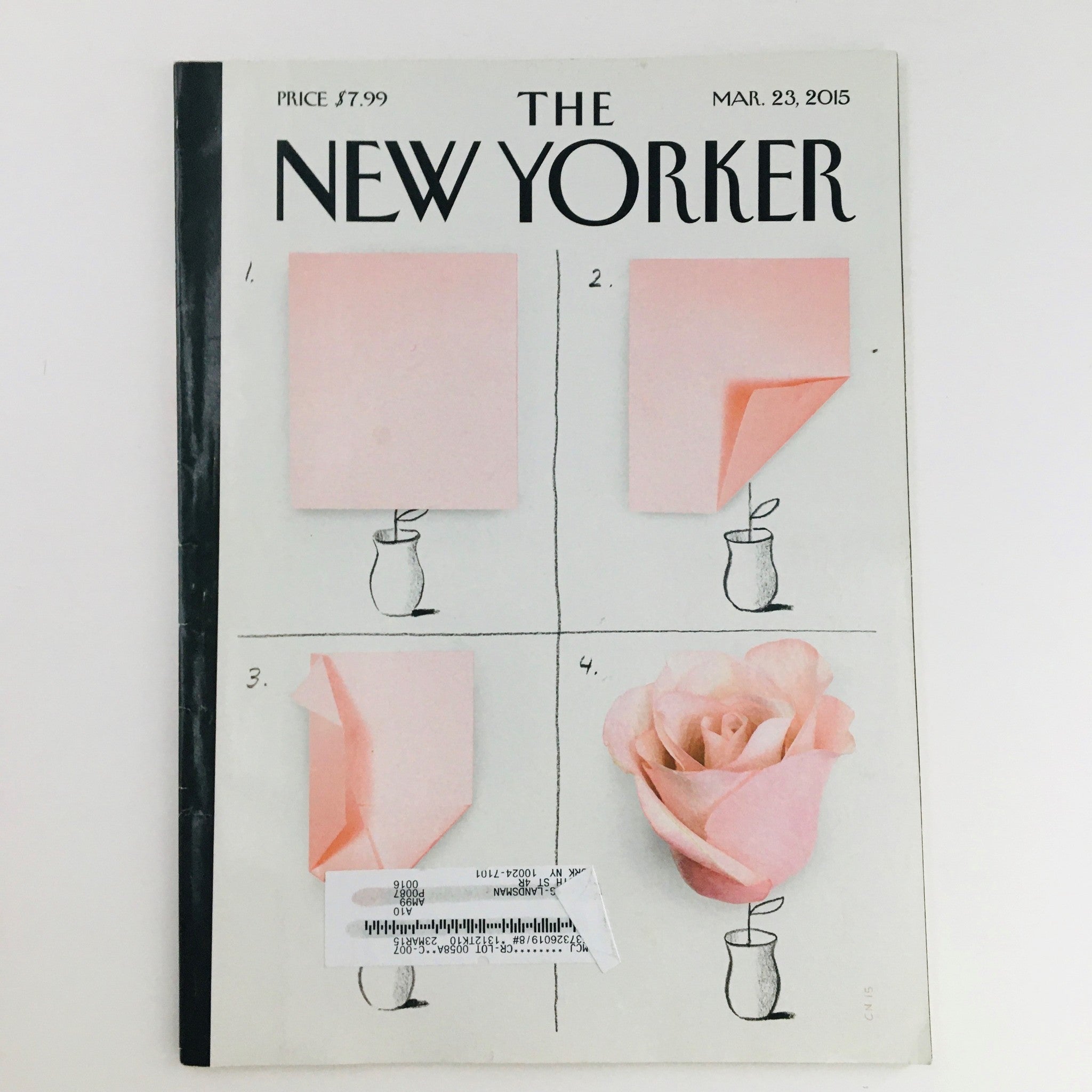 The New Yorker March 23 2015 Full Magazine Theme Cover by Christoph Niemann VG