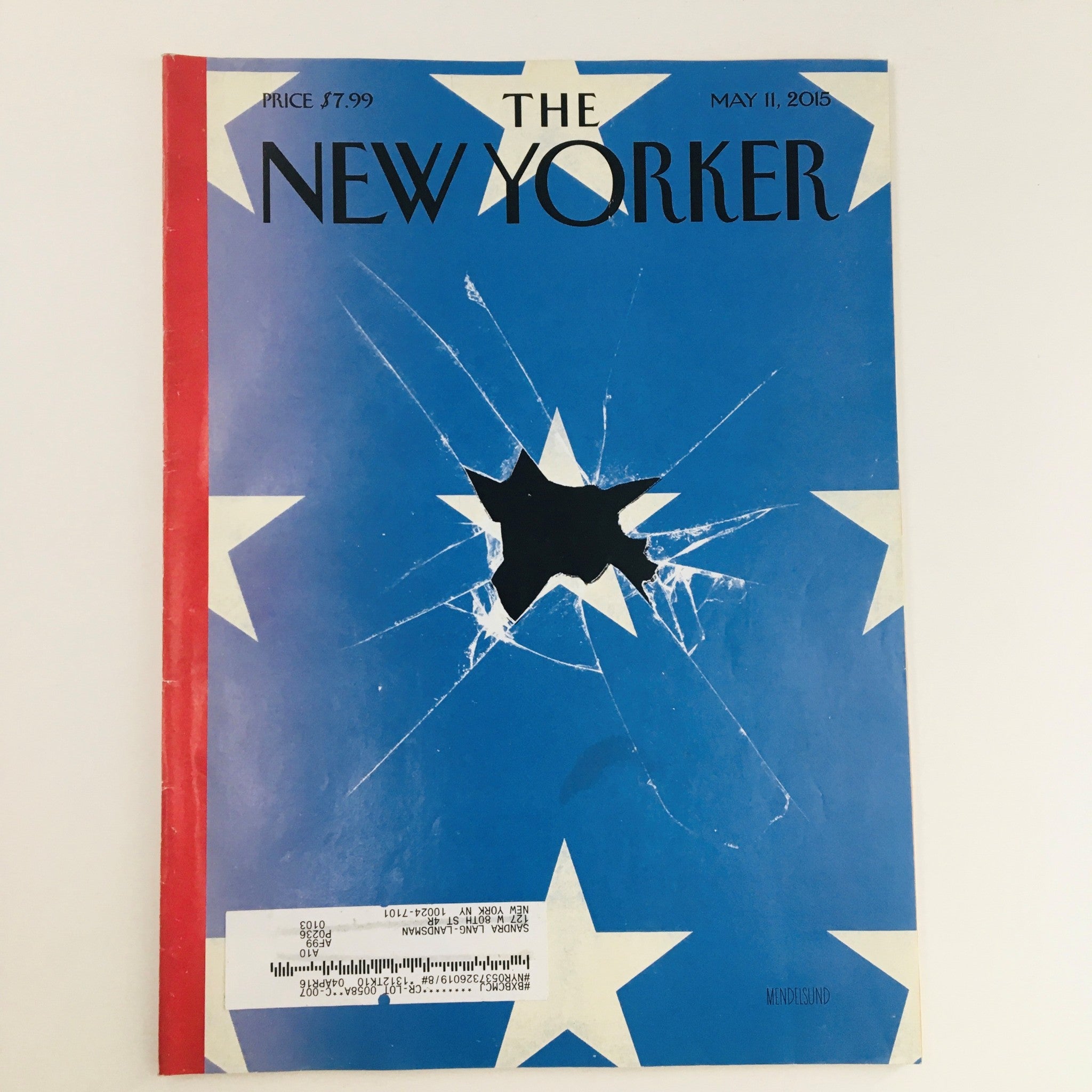 The New Yorker May 11 2015 Full Magazine Theme Cover by Peter Mendelsund VG