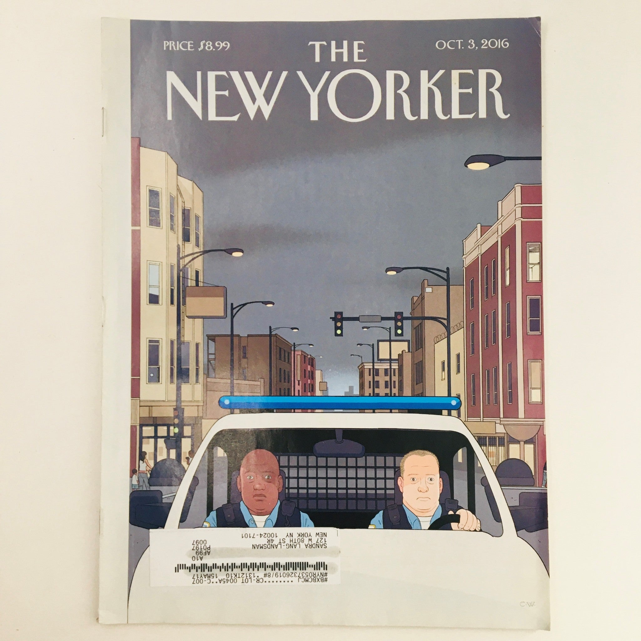 The New Yorker October 3 2016 Full Magazine Theme Cover by Chris Ware VG