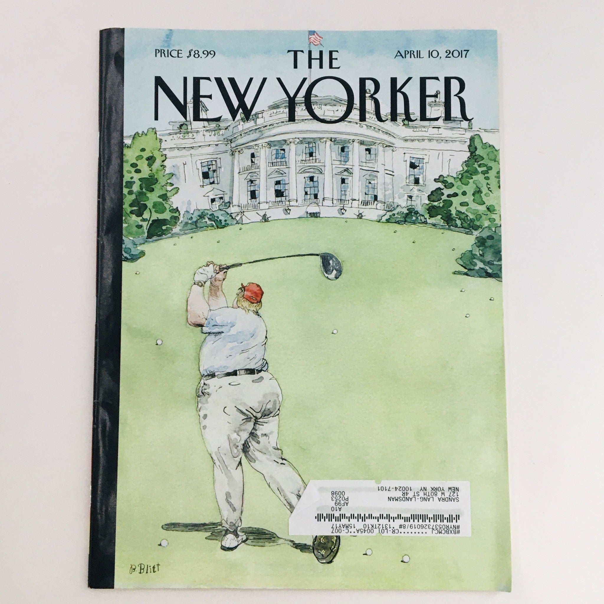 The New Yorker April 10 2017 Full Magazine Theme Cover by Barry Blitt VG