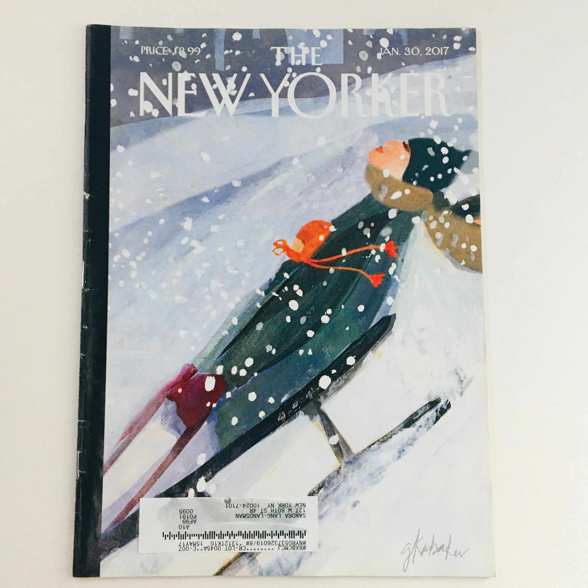 The New Yorker January 30 2017 Full Magazine Theme Cover by Gayle Kabaker VG