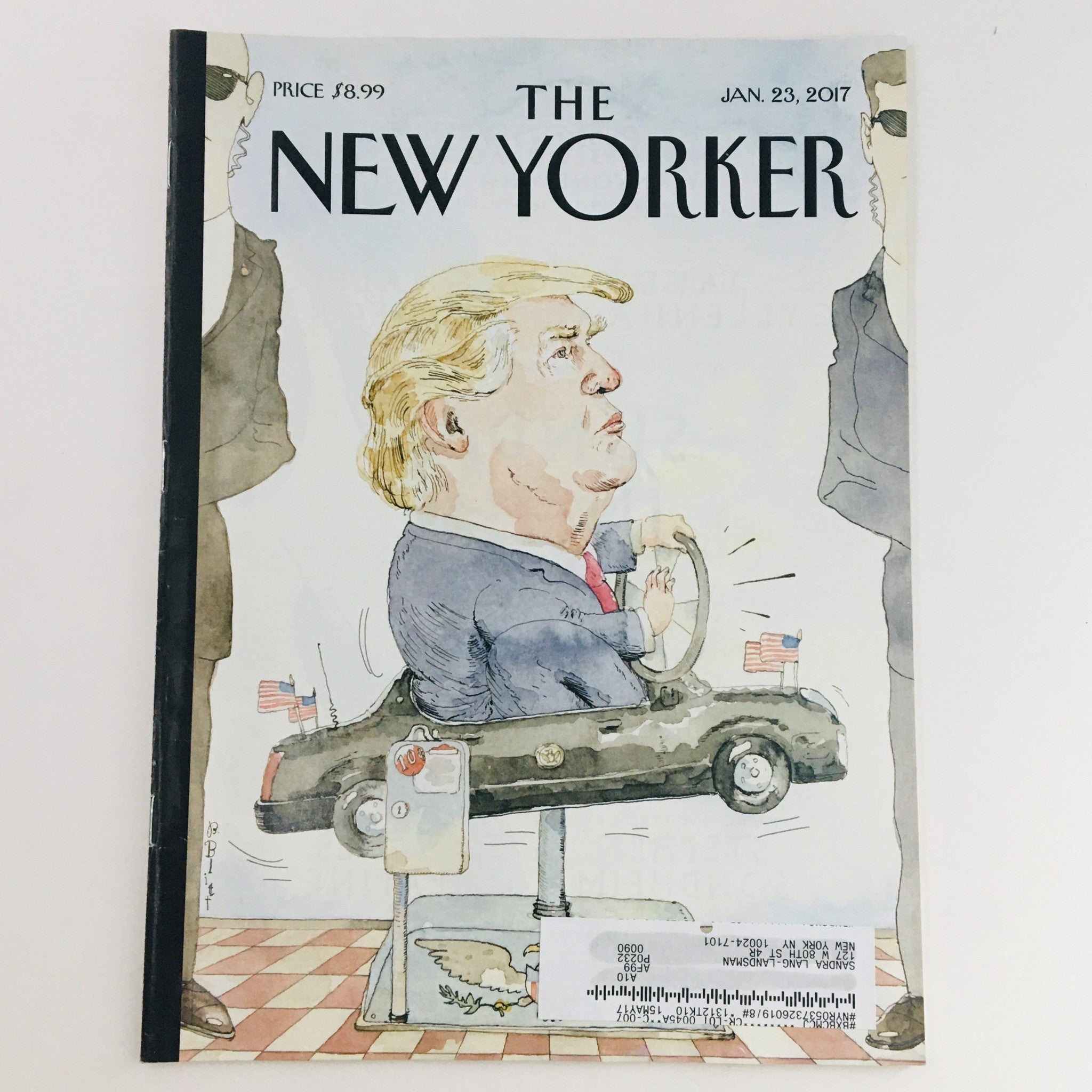 The New Yorker Magazine January 23 2017 Donald Trump Theme Cover by Barry Blitt