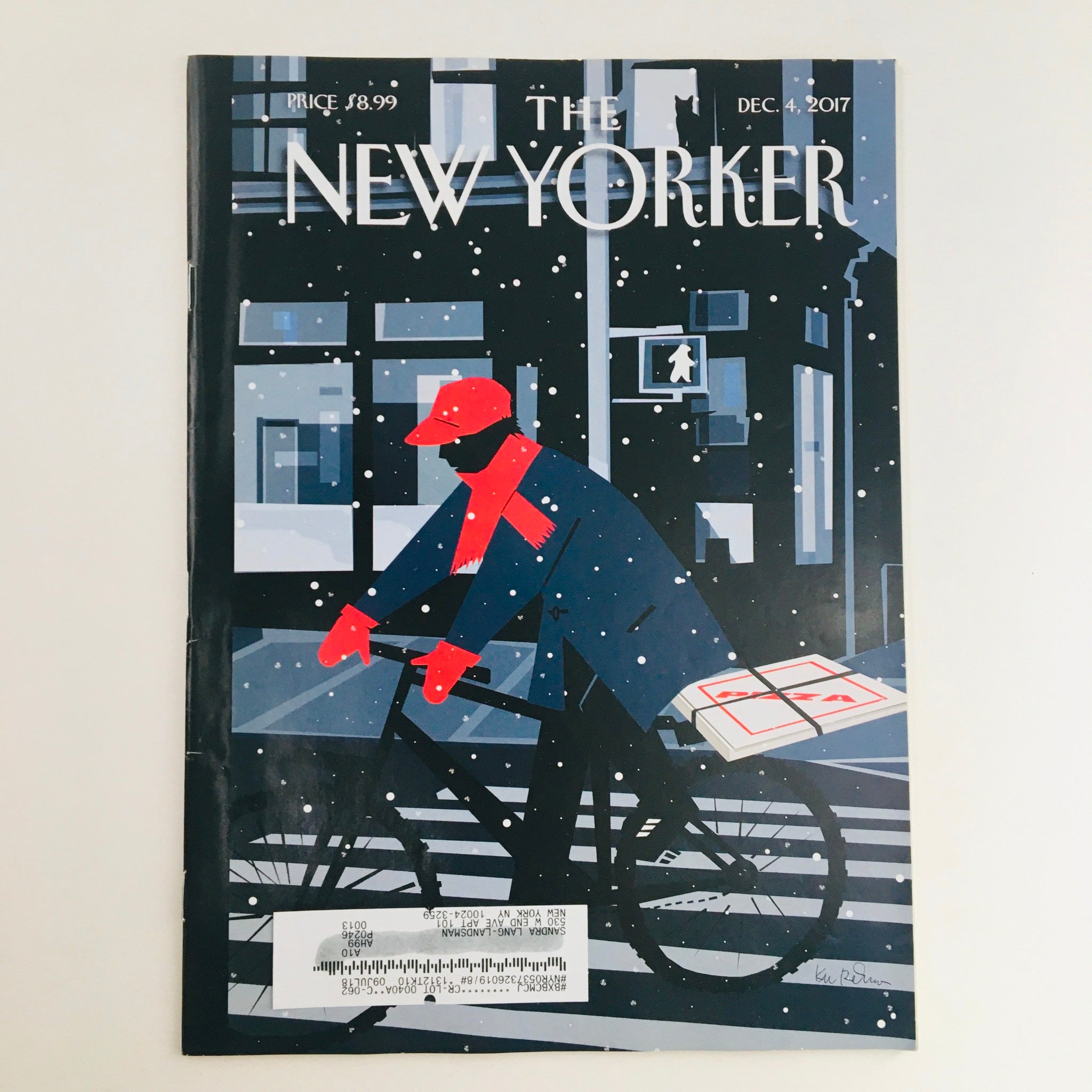 The New Yorker December 4 2017 Full Magazine Theme Cover by Kim DeMarco VG